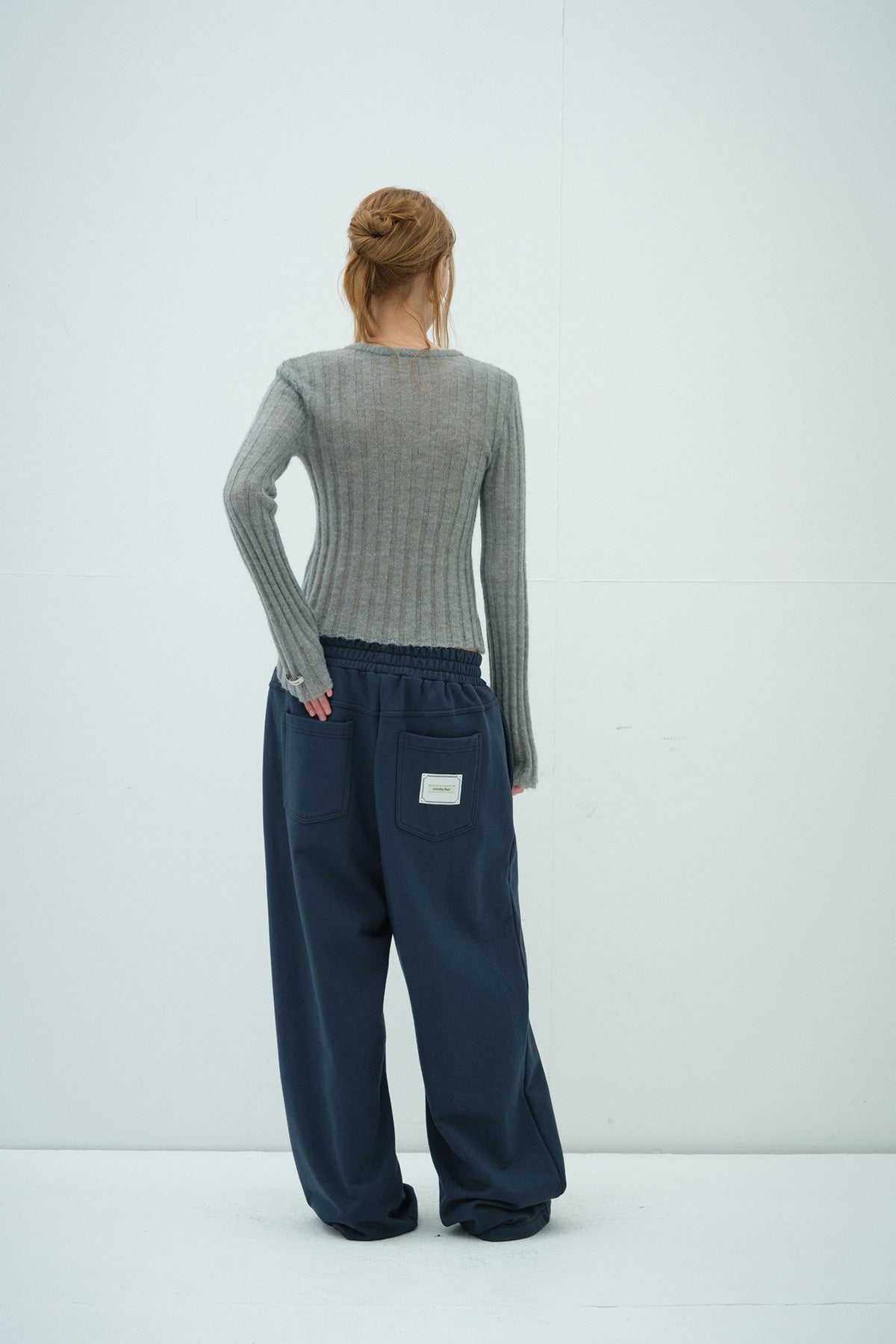 Overdue Flair  KID  FLARED SLEEVE KNIT_GREY_FW2025