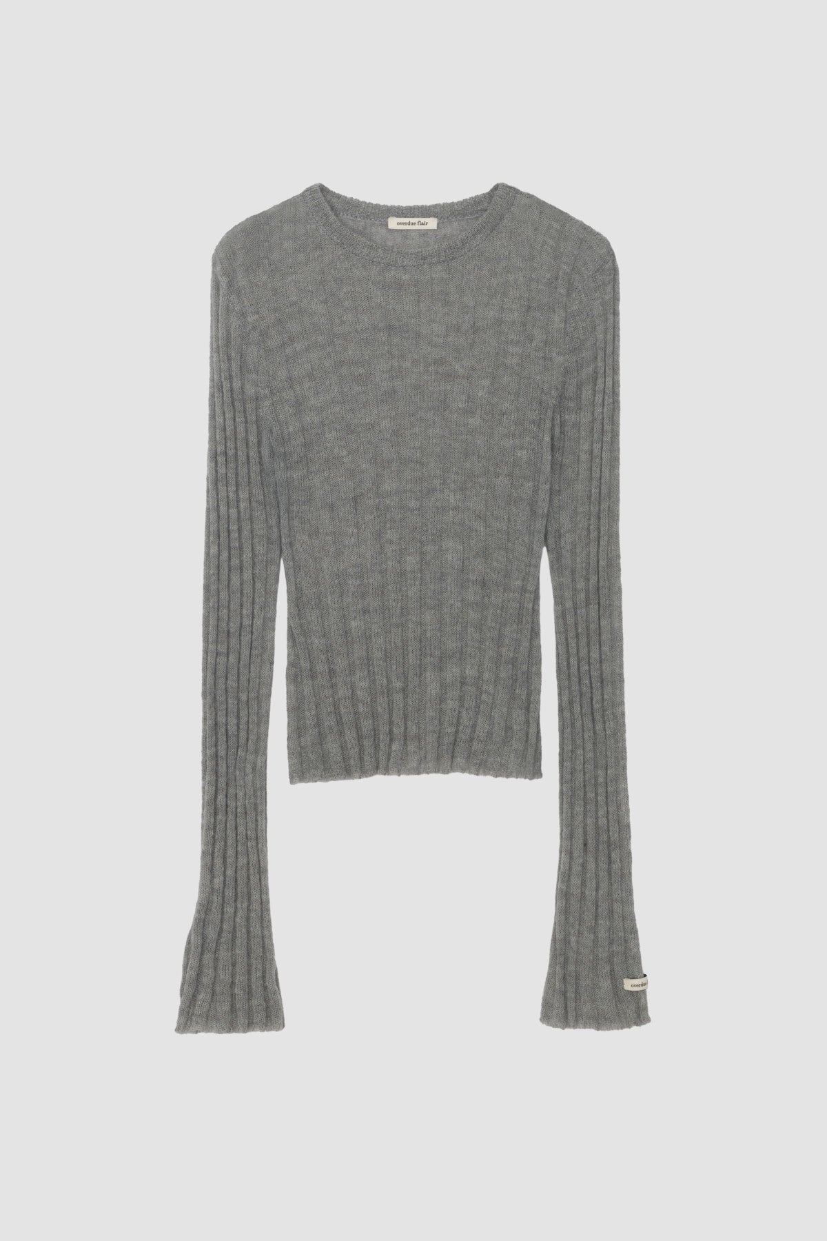 Overdue Flair  KID  FLARED SLEEVE KNIT_GREY_FW2025