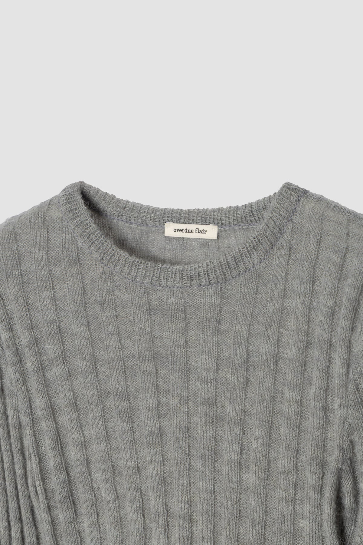 Overdue Flair  KID  FLARED SLEEVE KNIT_GREY_FW2025