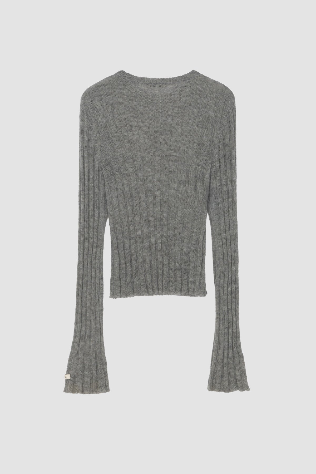 Overdue Flair  KID  FLARED SLEEVE KNIT_GREY_FW2025