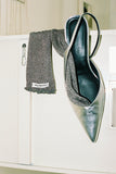 Overdue Flair  [EXCLUSIVE] OVERDUE KITTEN HEELED SLINGBACK_METALLIC SILVER_FW2025