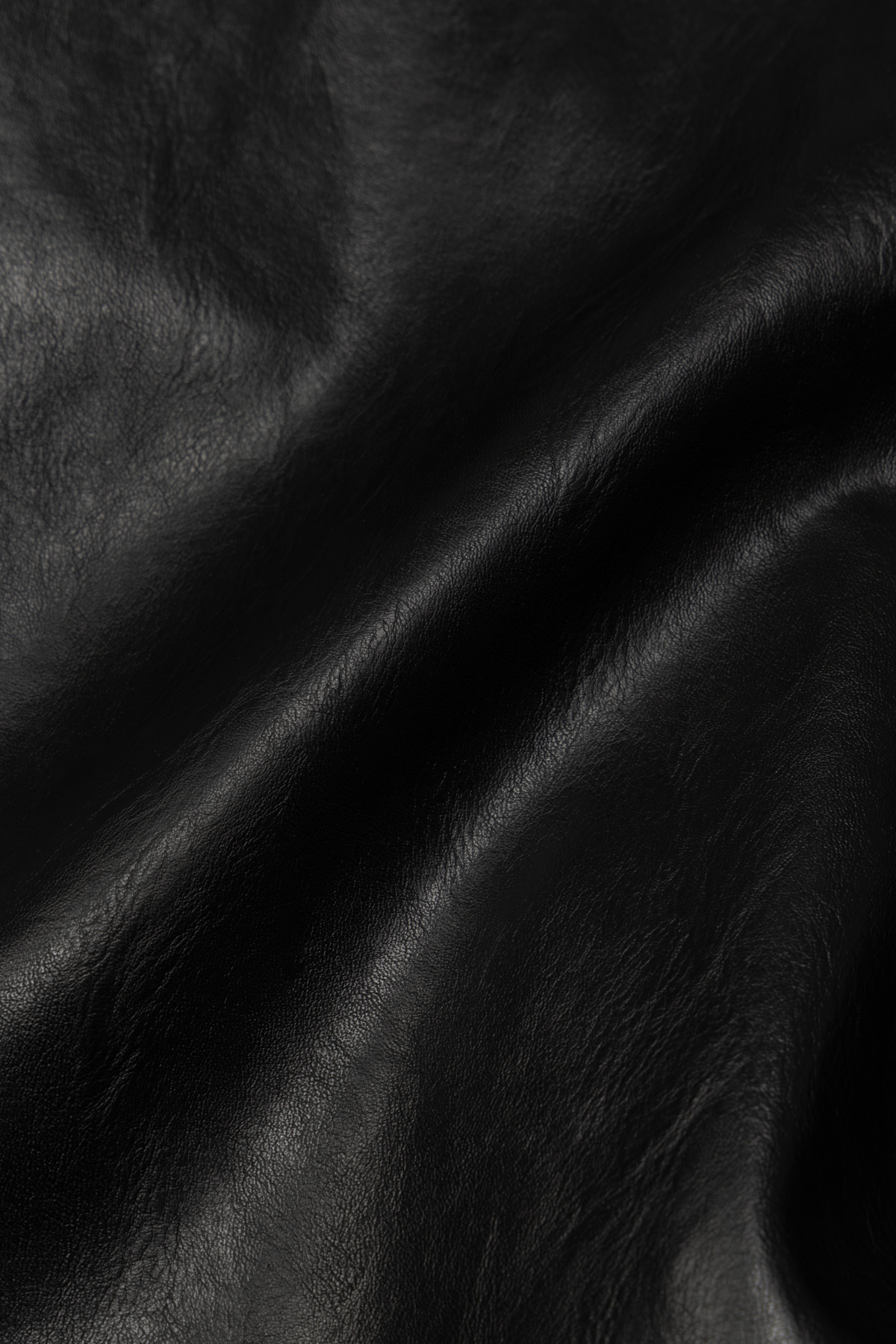 Overdue Flair  SNAP TWO-WAY OVERSIZED LEATHER JACKET_BLACK_FW2025