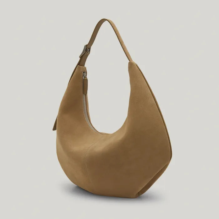 [Exclusive] MOSSY HOBO BAG (SUEDE SAND)_FW2025