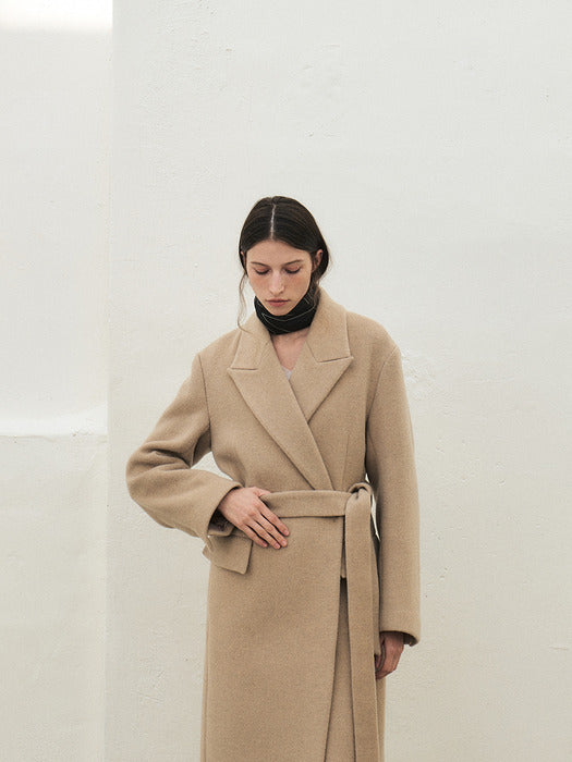 [Mohan] RTW CASHMERE PEAKED COLLAR LONG COAT_3COLORS_FW2025