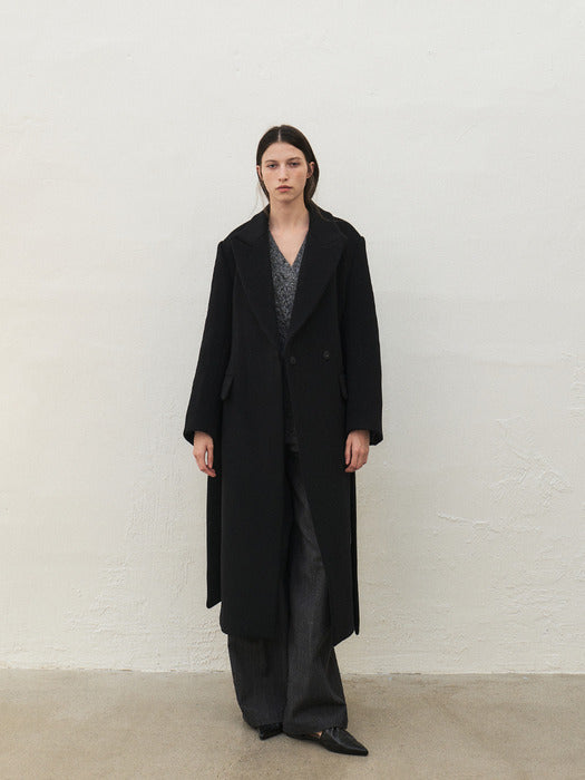 [Mohan] RTW CASHMERE PEAKED COLLAR LONG COAT_3COLORS_FW2025