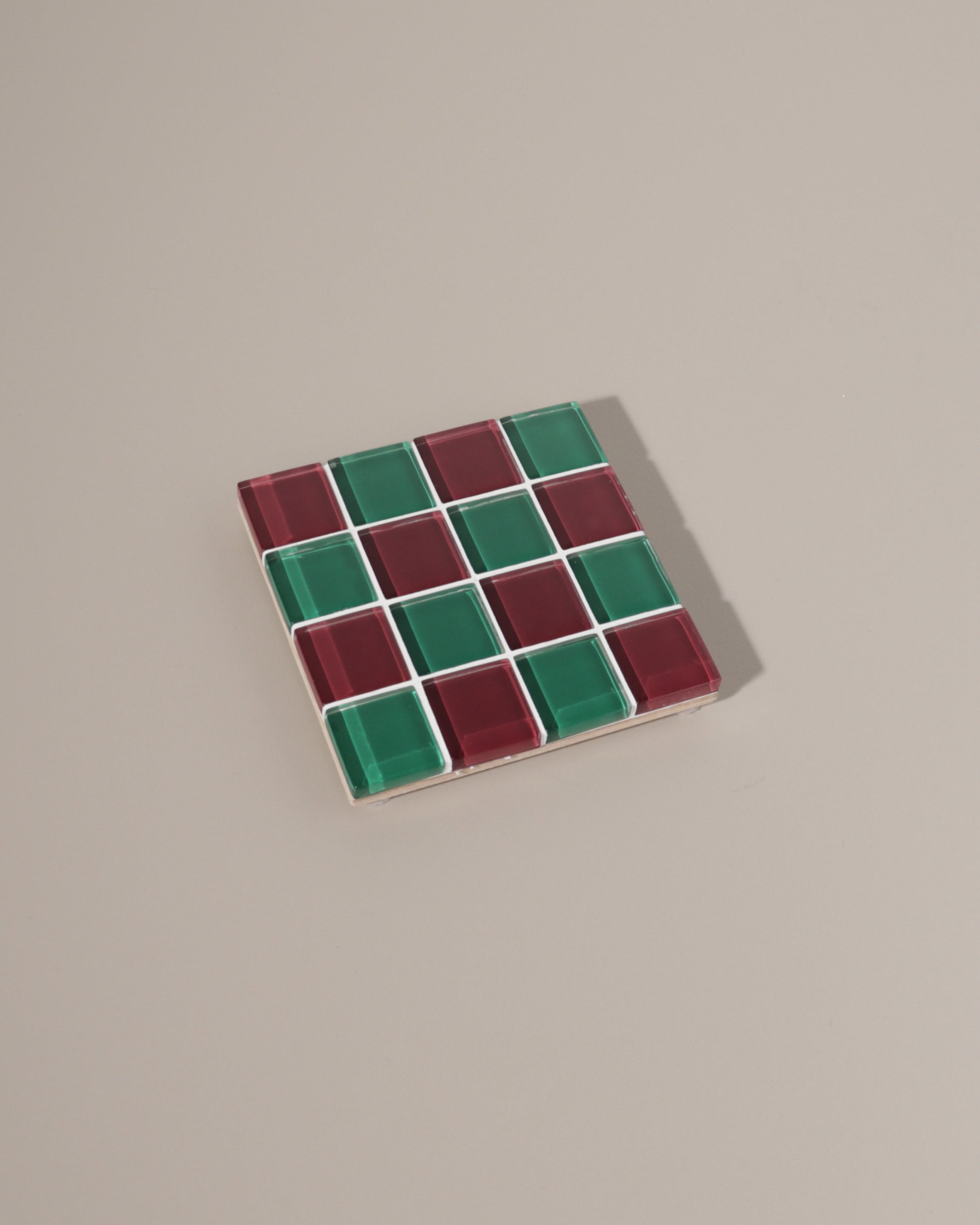 GLASS TILE COASTER - Christmas Night