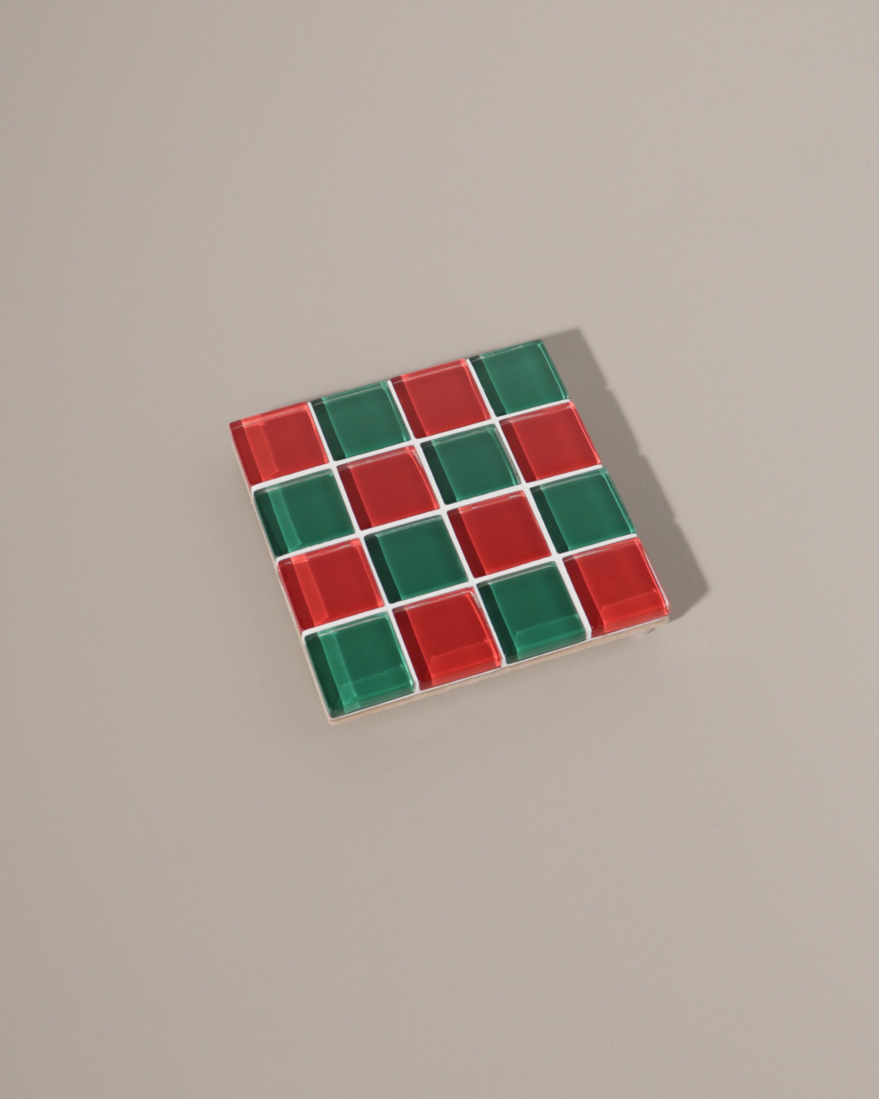 GLASS TILE COASTER - Noel