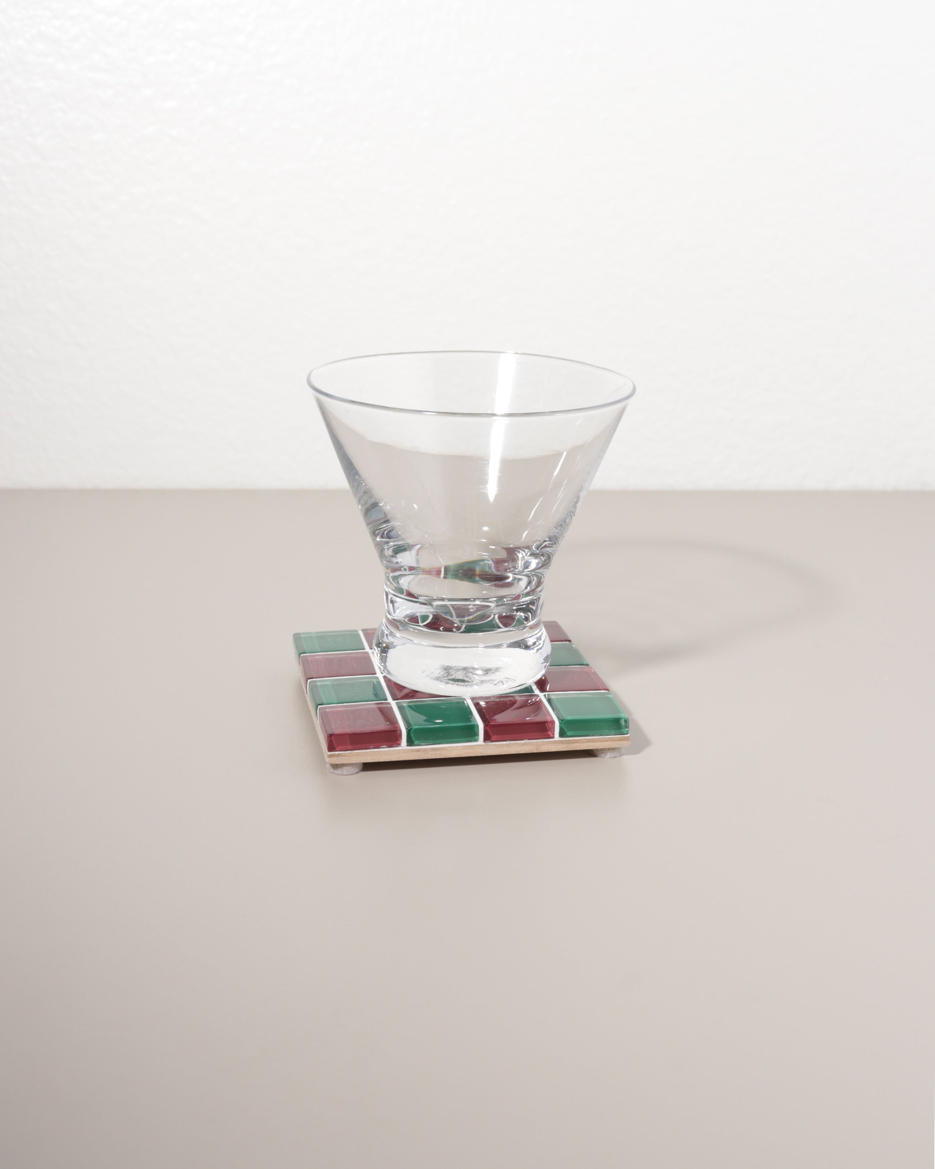 GLASS TILE COASTER - Christmas Night