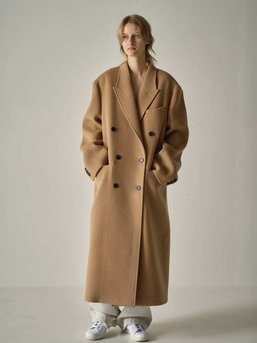 [Facade pattern] Cashmere double coat_camel_FW2025