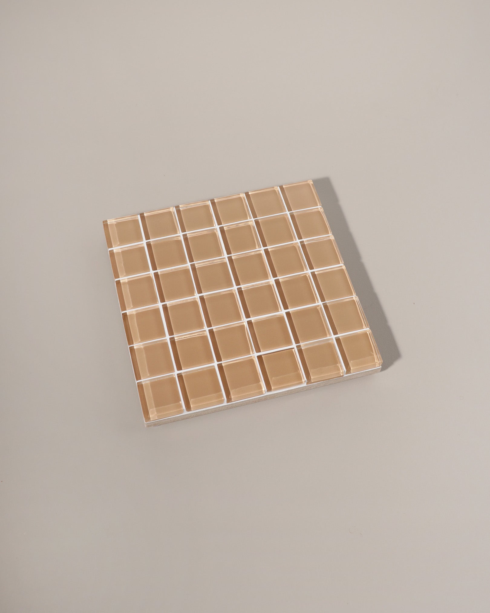 GLASS TILE DECORATIVE TRAY - It's Beige