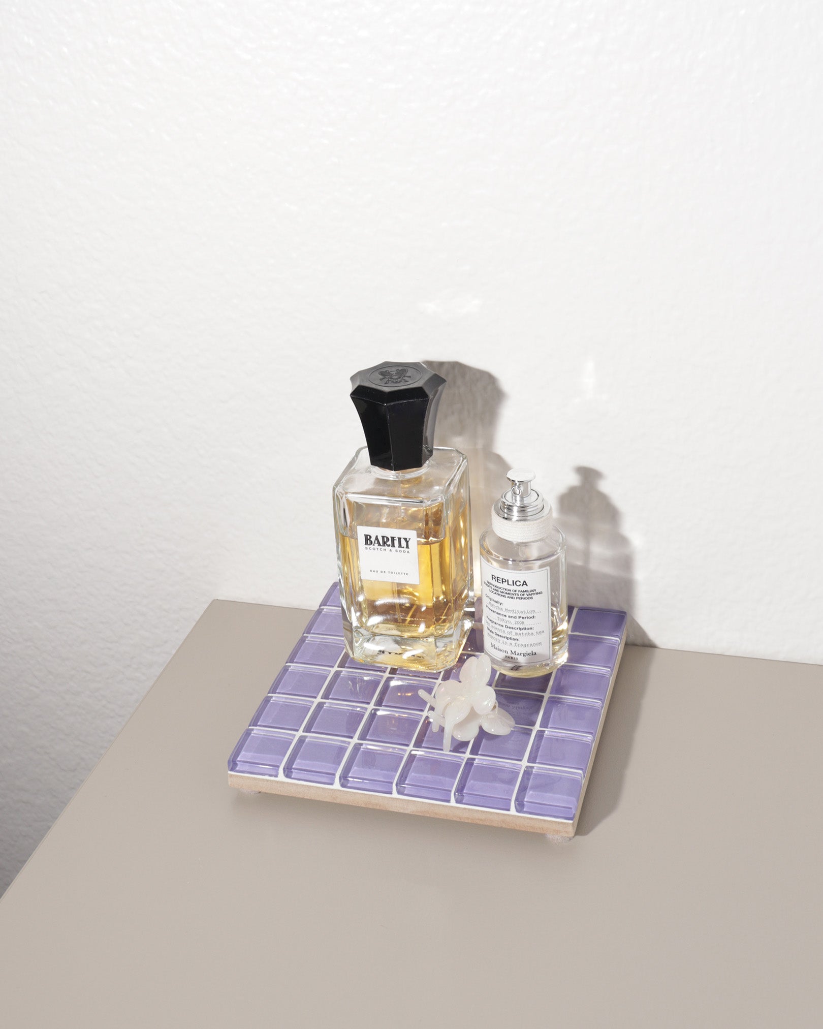 GLASS TILE DECORATIVE TRAY - It's Lilac