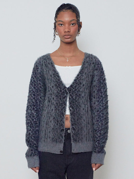 [SUADE] LEOPARD CARDIGAN [BLACK]_FW2025