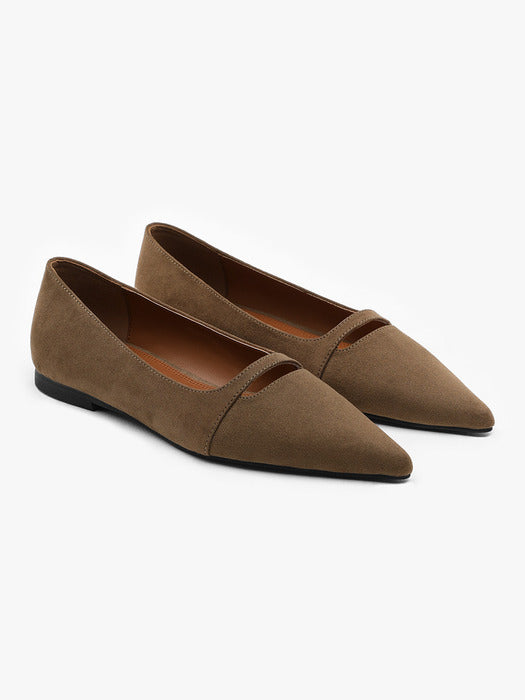 [EPURE] MIA Suede Hole Flats (3color)_FW2025