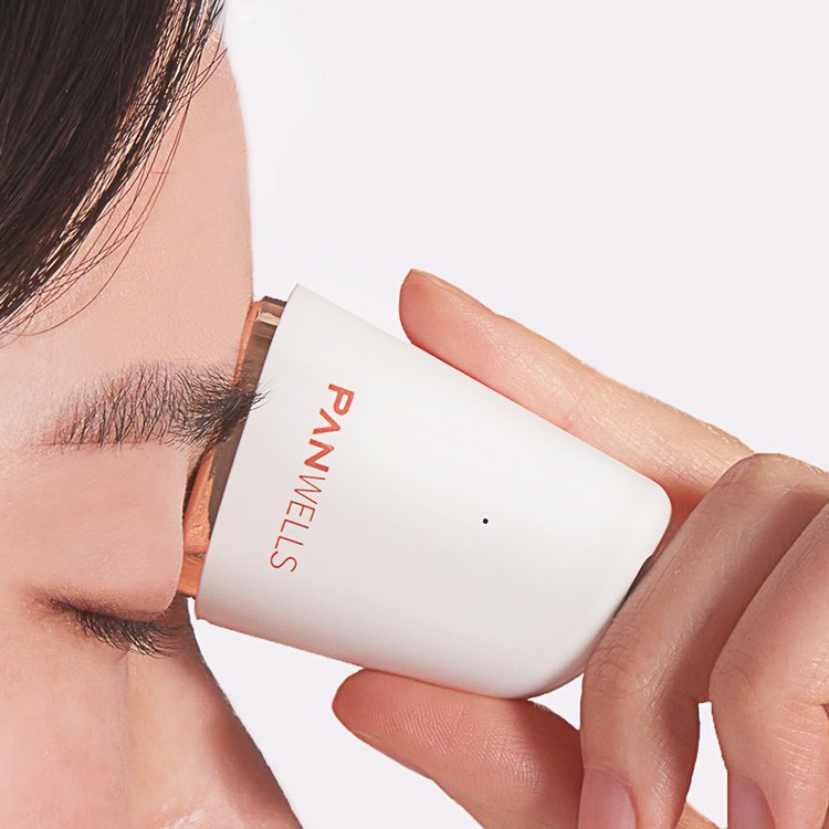 Panwells Portable Eye Massager “BRIGHT” (Black or White) -eye fatigue, tired eyes, eye strain, eye tension relief.