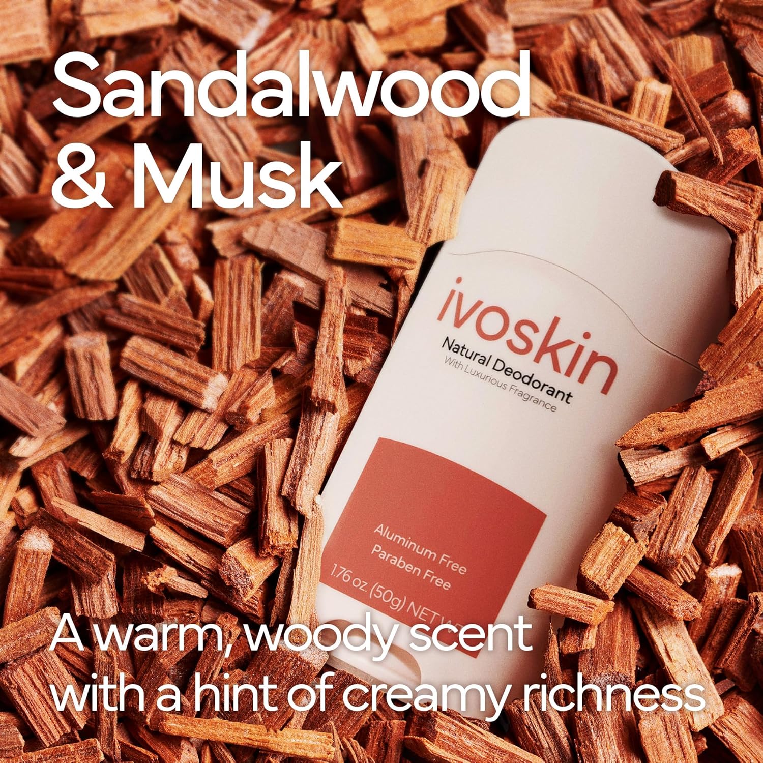 Ivoskin Aluminum-free Natural Deodorant for Women and Men