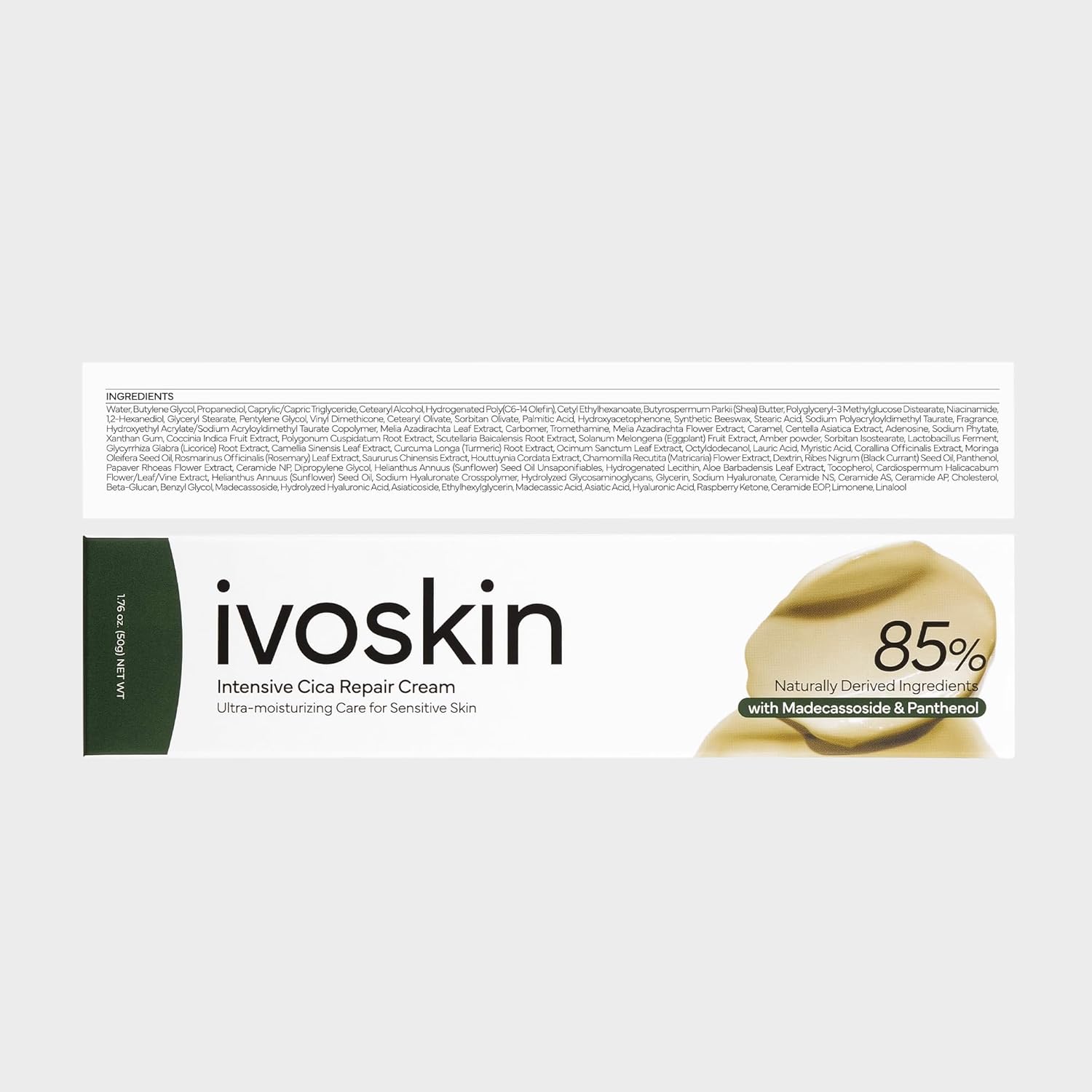 Ivoskin Intensive Cica Repair Cream with Madecassoside (1.76oz / 50g)