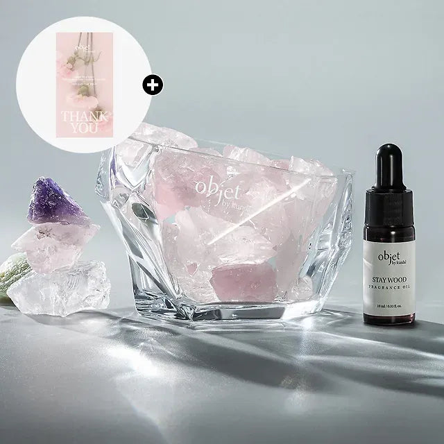 KUNDAL Perfume Crystal Stone Diffuser Gift Set