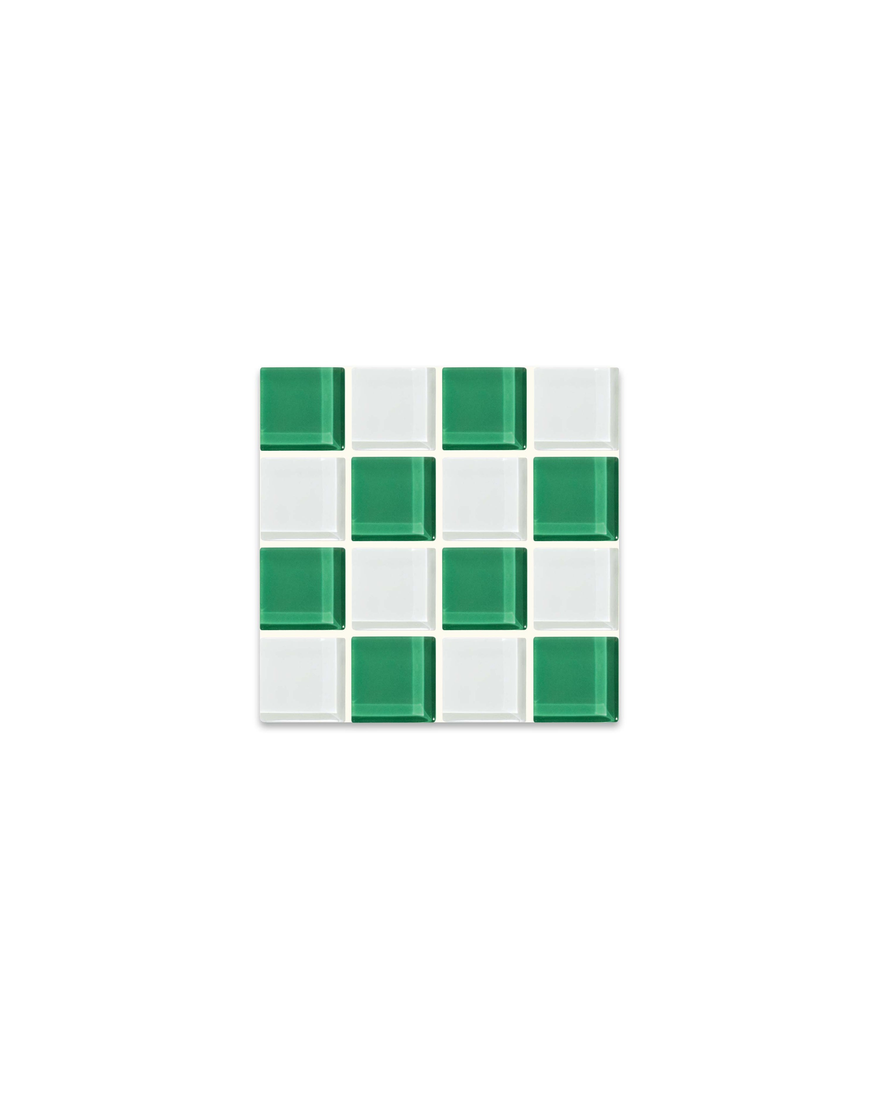 GLASS TILE COASTER - Key Lime Pie Milk Chocolate