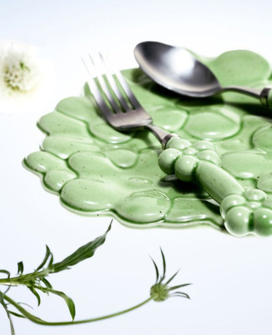 Leejae Flower Pattern Plate 3COLOR