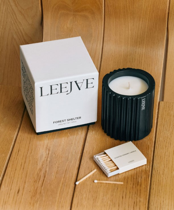 Leejae Log Ceramic Candle 200G 2COLOR
