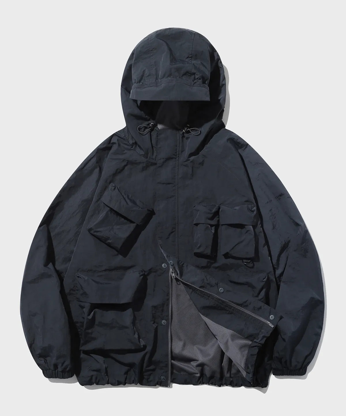 Multi-pocket Hooded Jumper