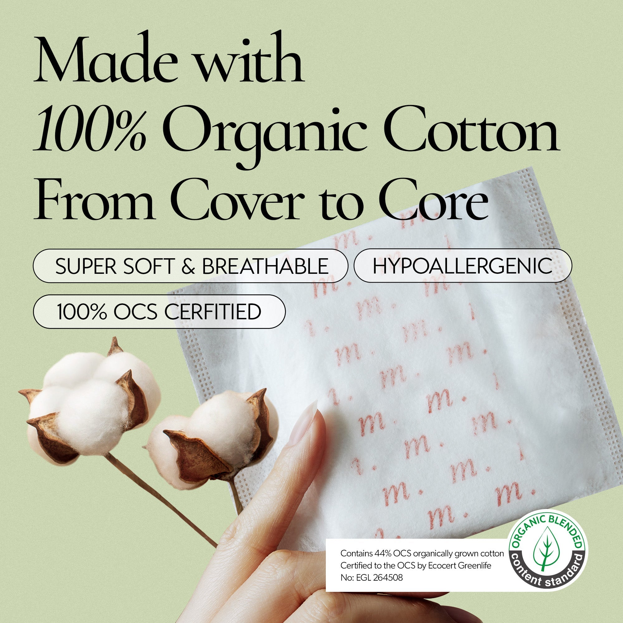 [4PACK SET] INERTIA Organic Labocell™ Premium Period Pads - PRISM