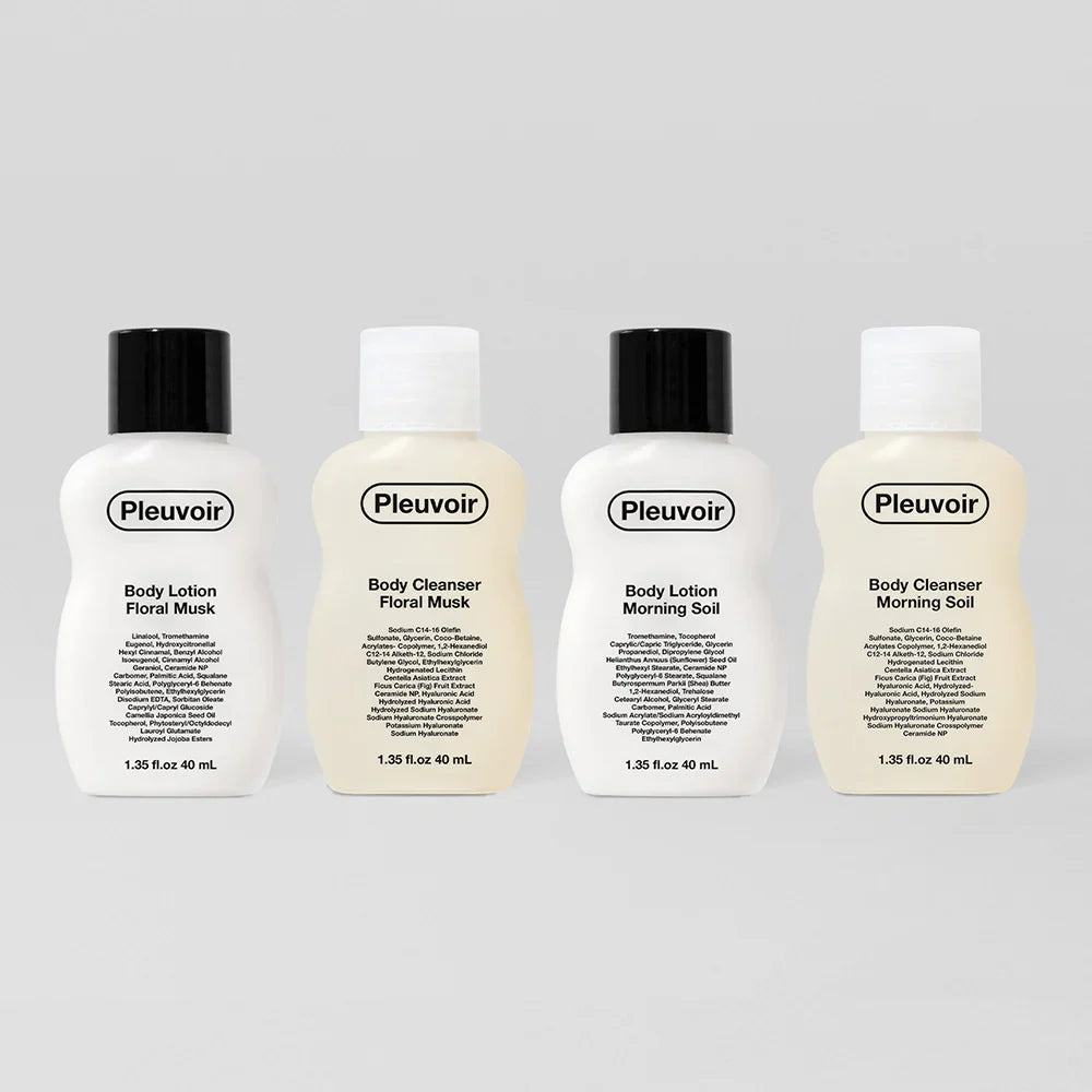 TRAVEL BUDDIES – Set of 4 FLORAL MUSK & MORNING SOIL | 40ml x 4