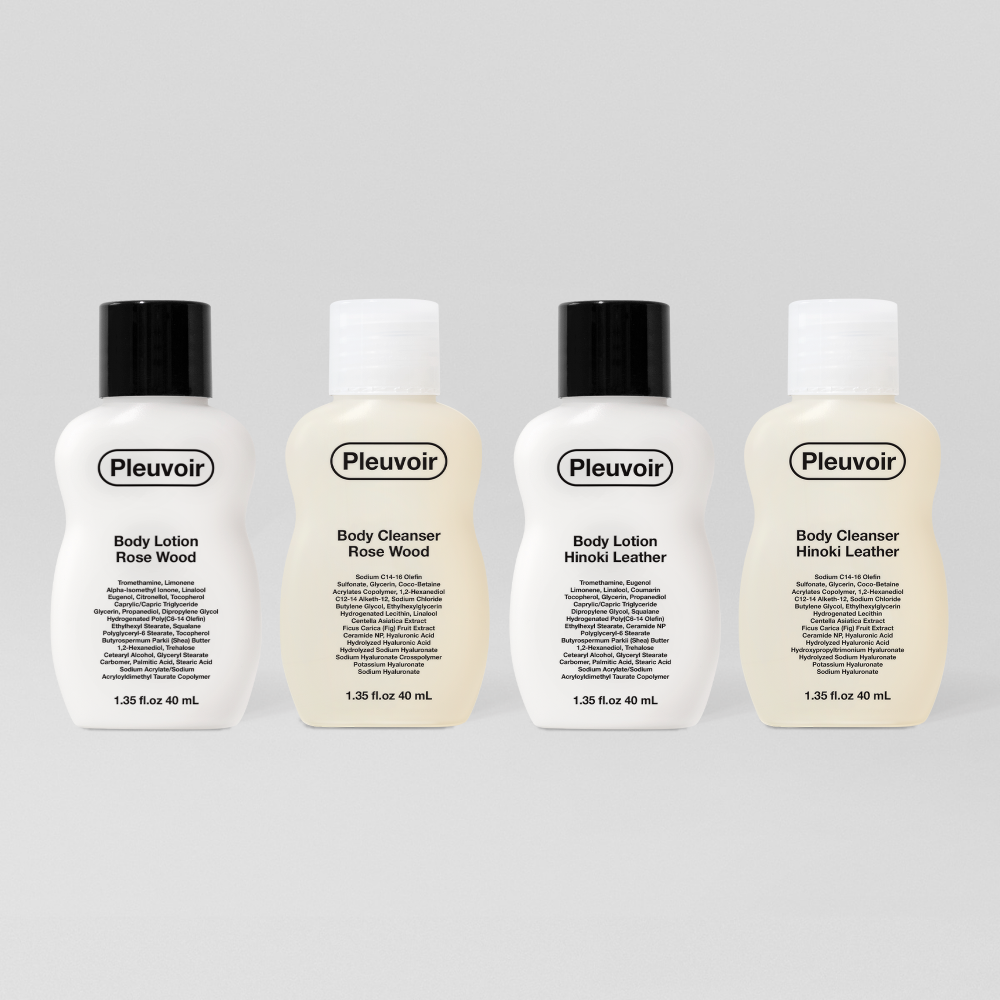 PLEUVOIR Travel Buddies (Rose Wood & Hinoki Leather) 40ml - KBEAUTY X