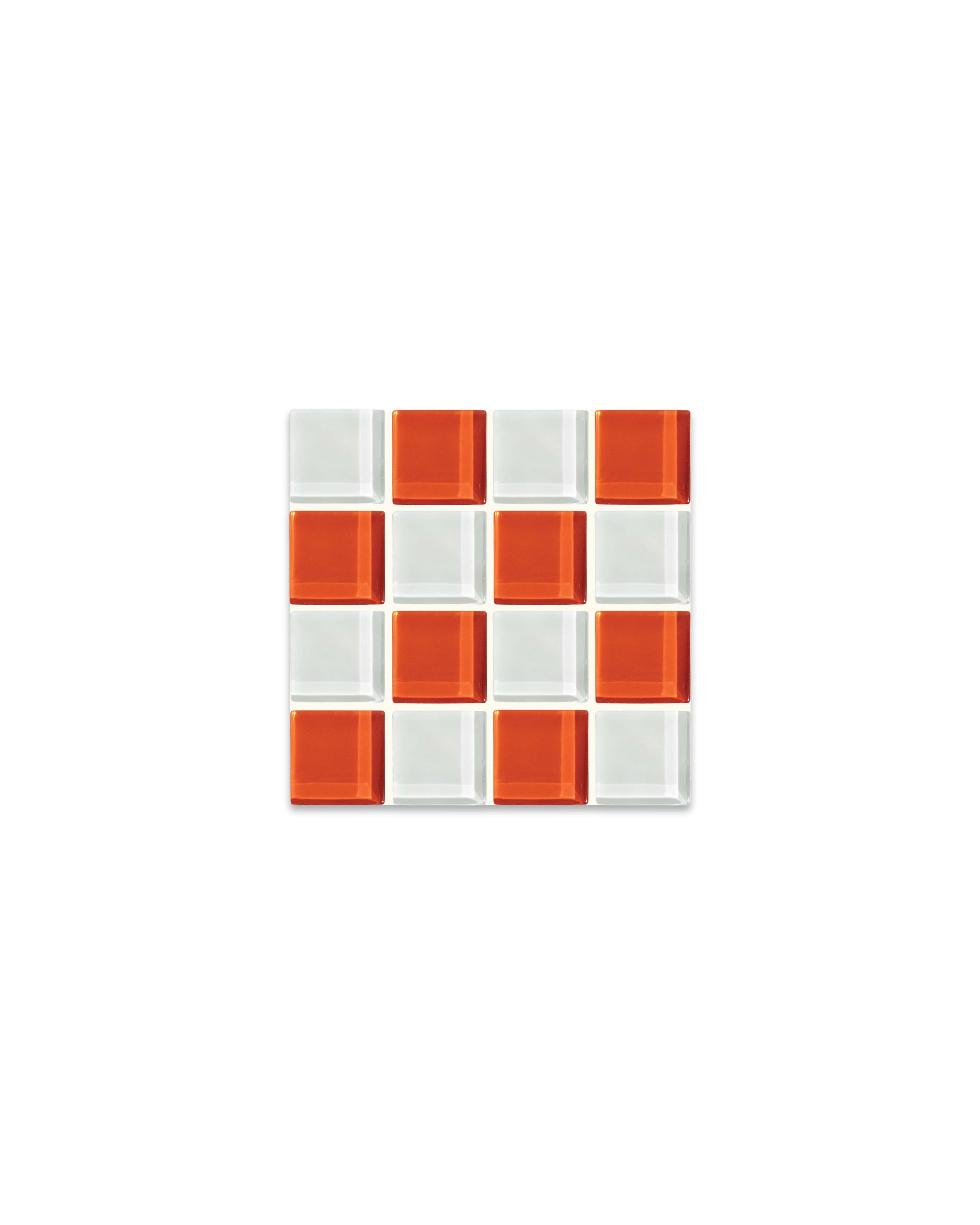 GLASS TILE COASTER - Pumpkin Spice Latte