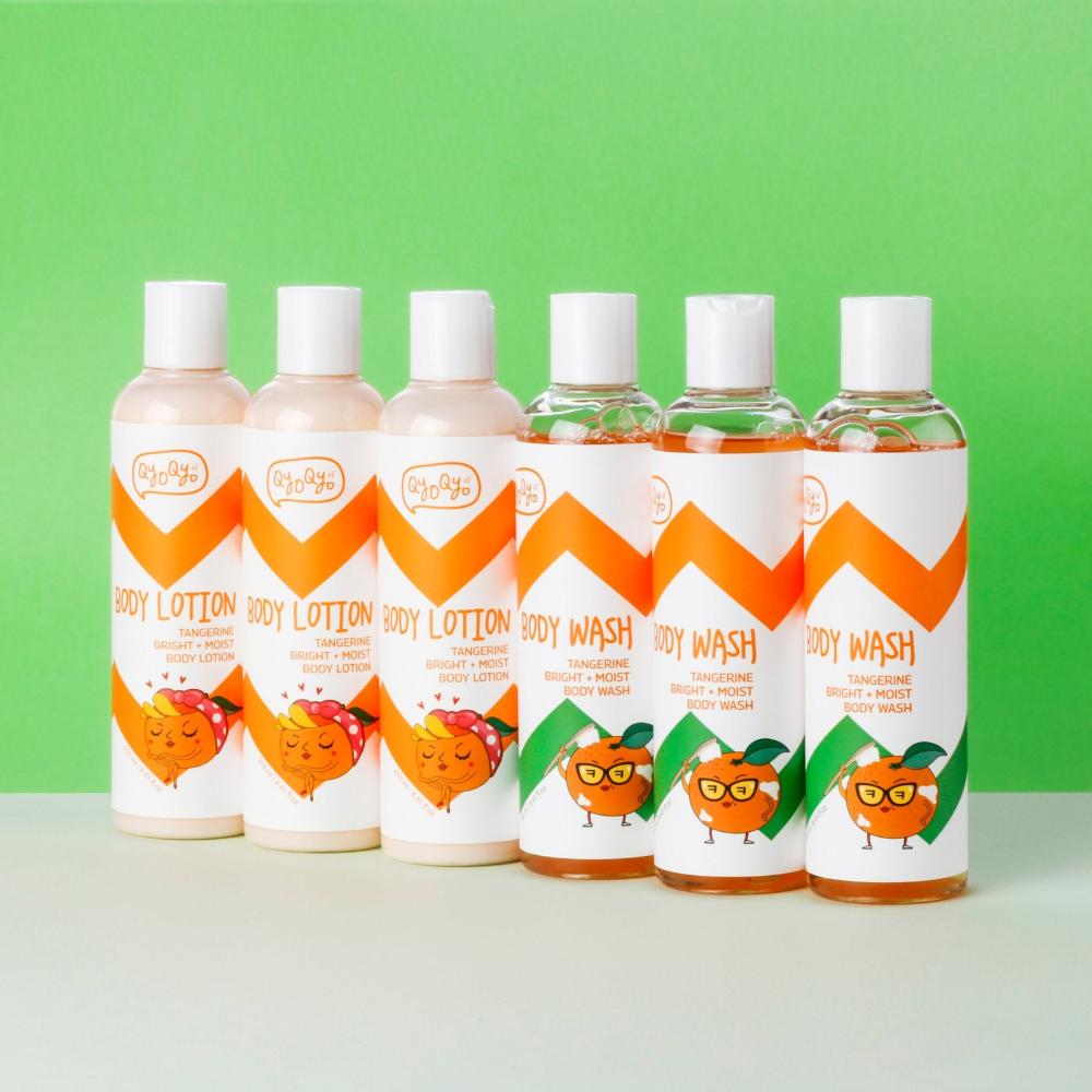 QYO QYO Tangerine Bright + Moist Body Wash 150ml - KBEAUTY X