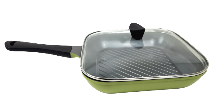 11" Glass Lid, Square Grill Pan