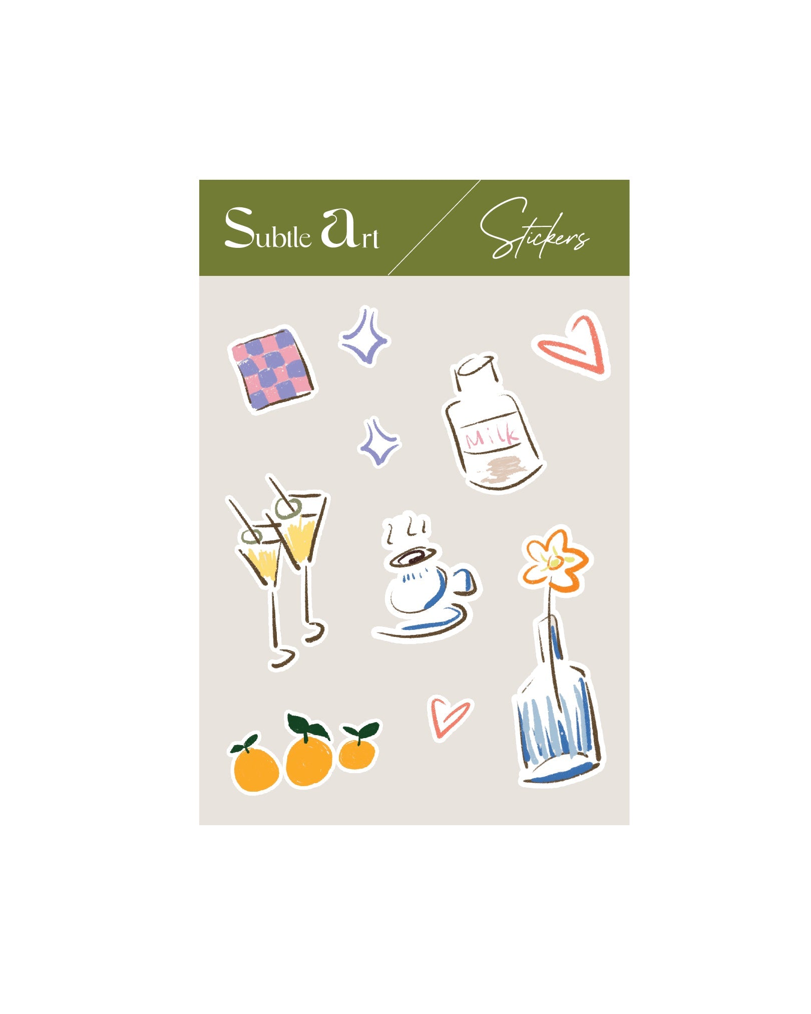 Subtle Art Sticker Sheet