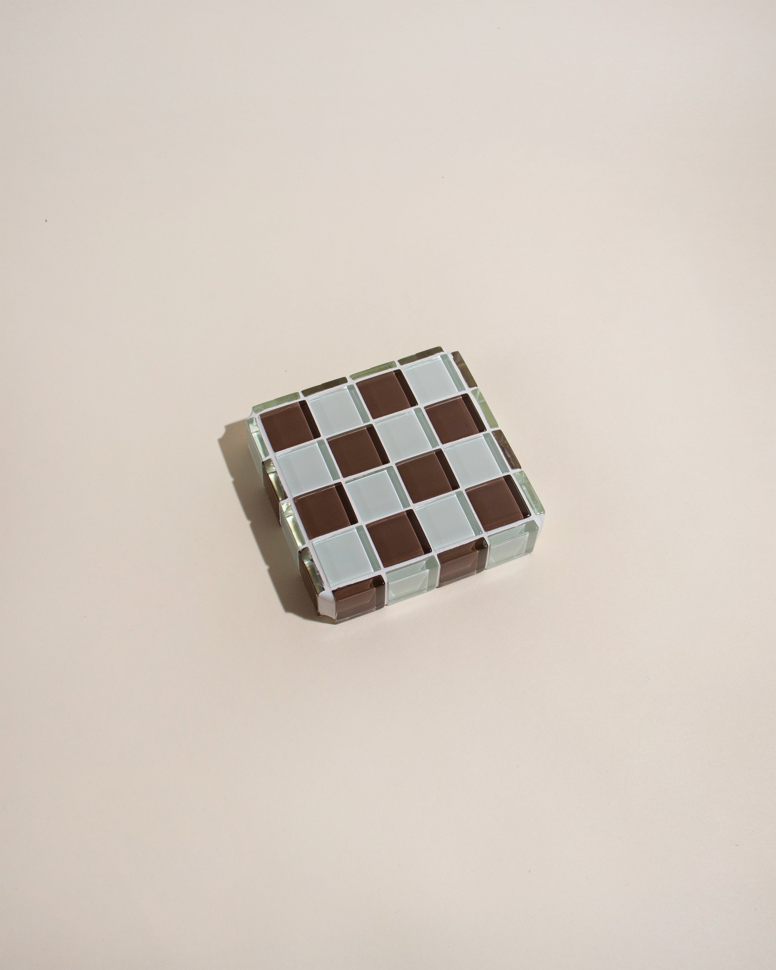 GLASS TILE CUBE - Classic Milk Chocolate