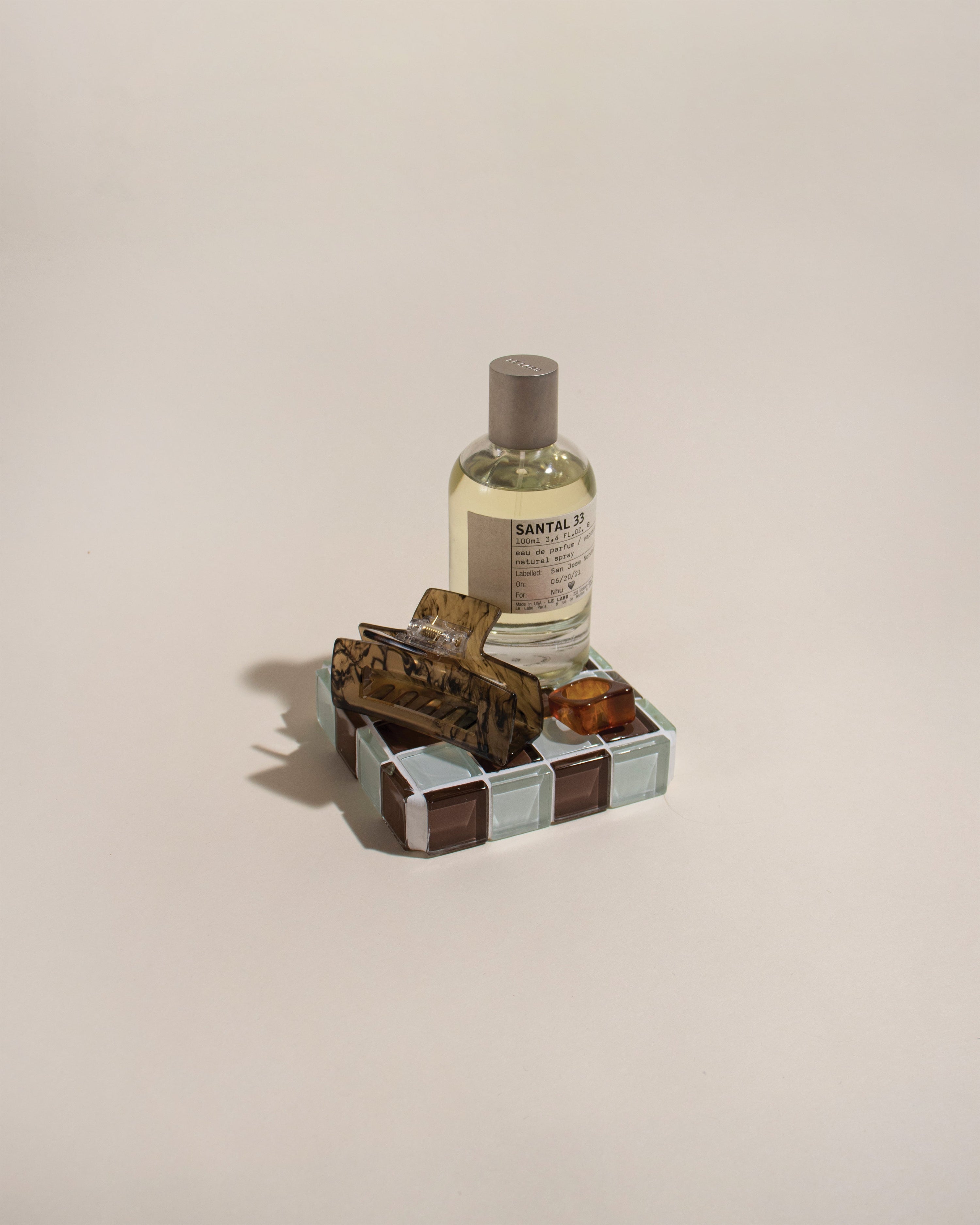 GLASS TILE CUBE - Classic Milk Chocolate