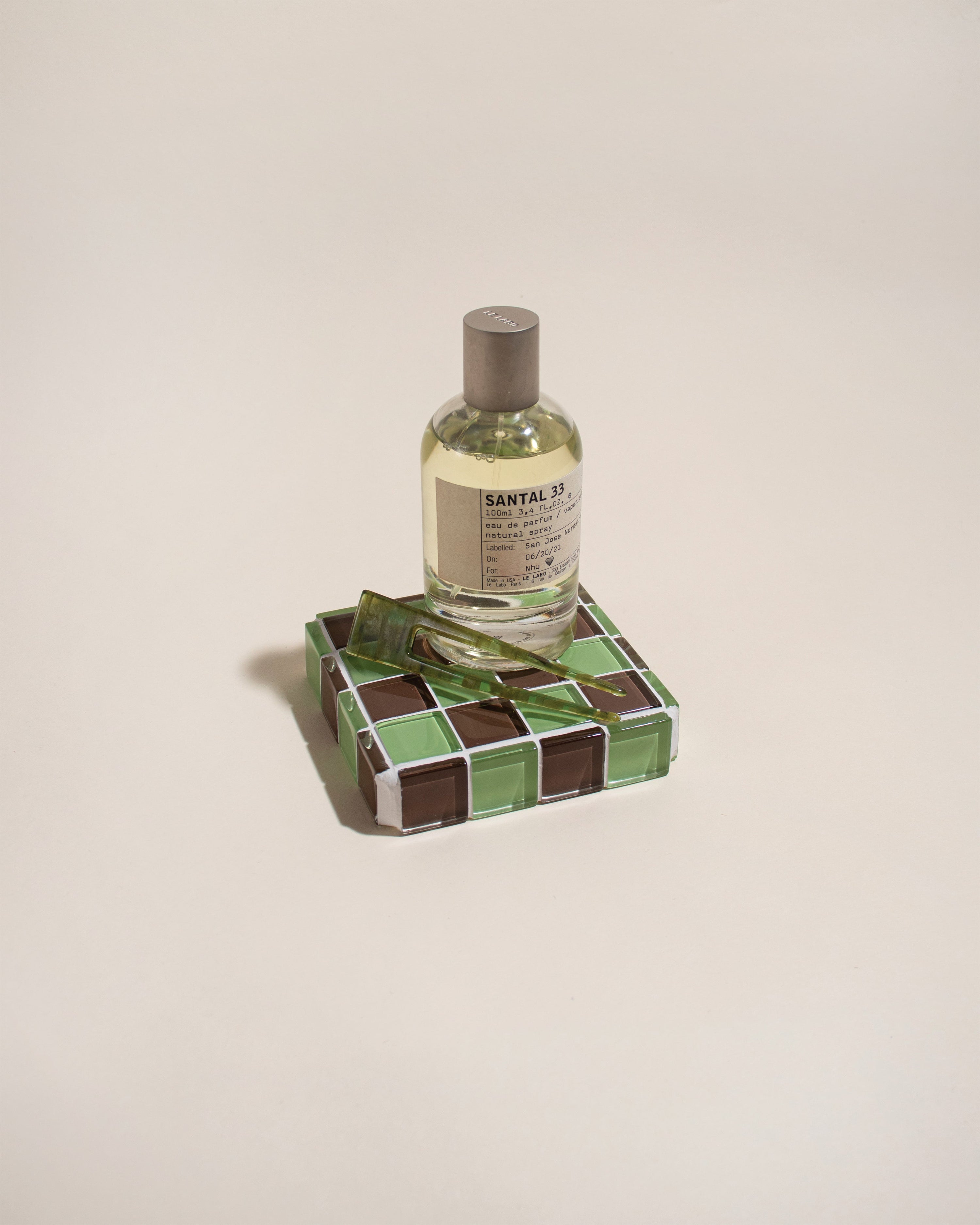 GLASS TILE CUBE - Mint Dark Chocolate