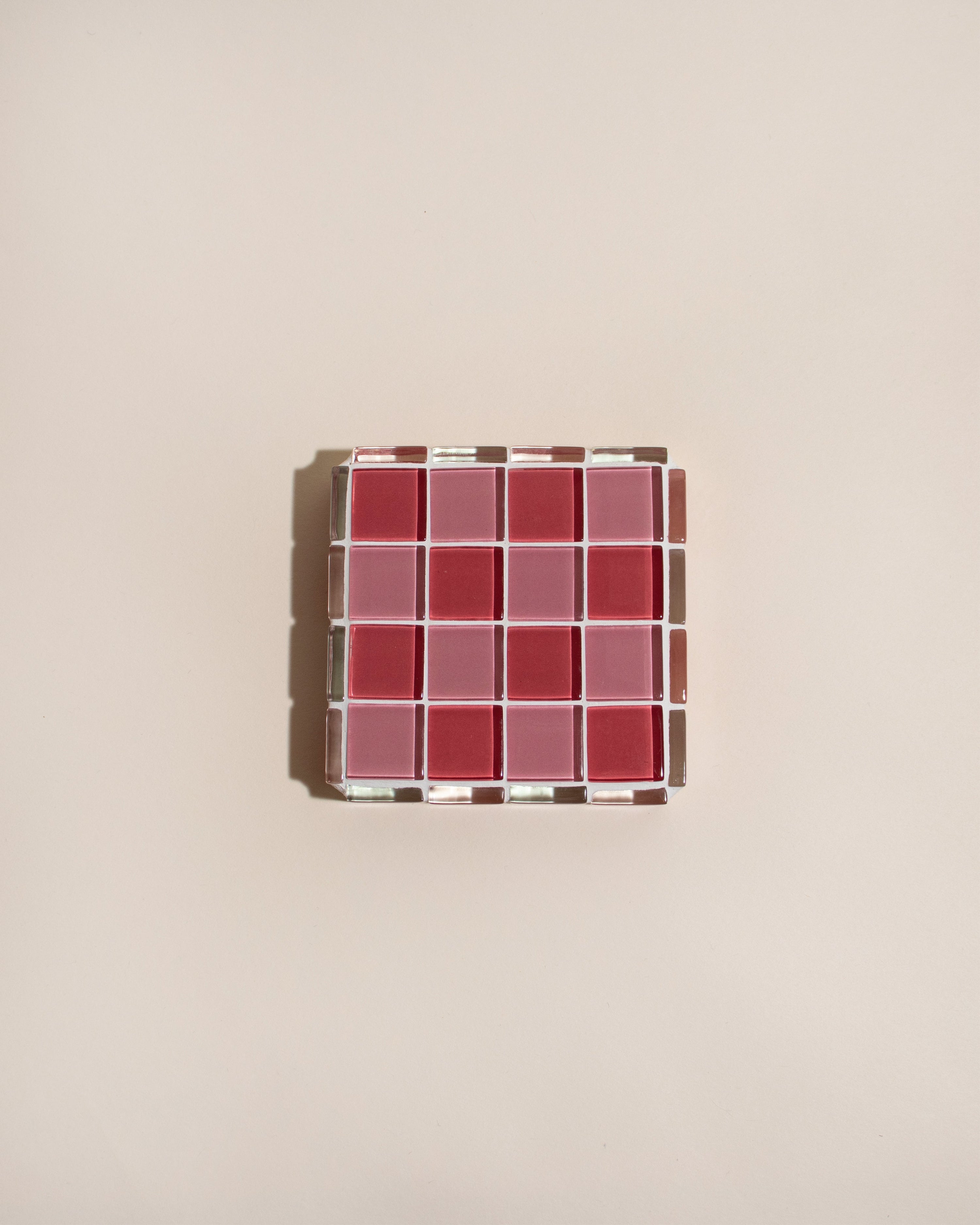 GLASS TILE CUBE - Cotton Candy