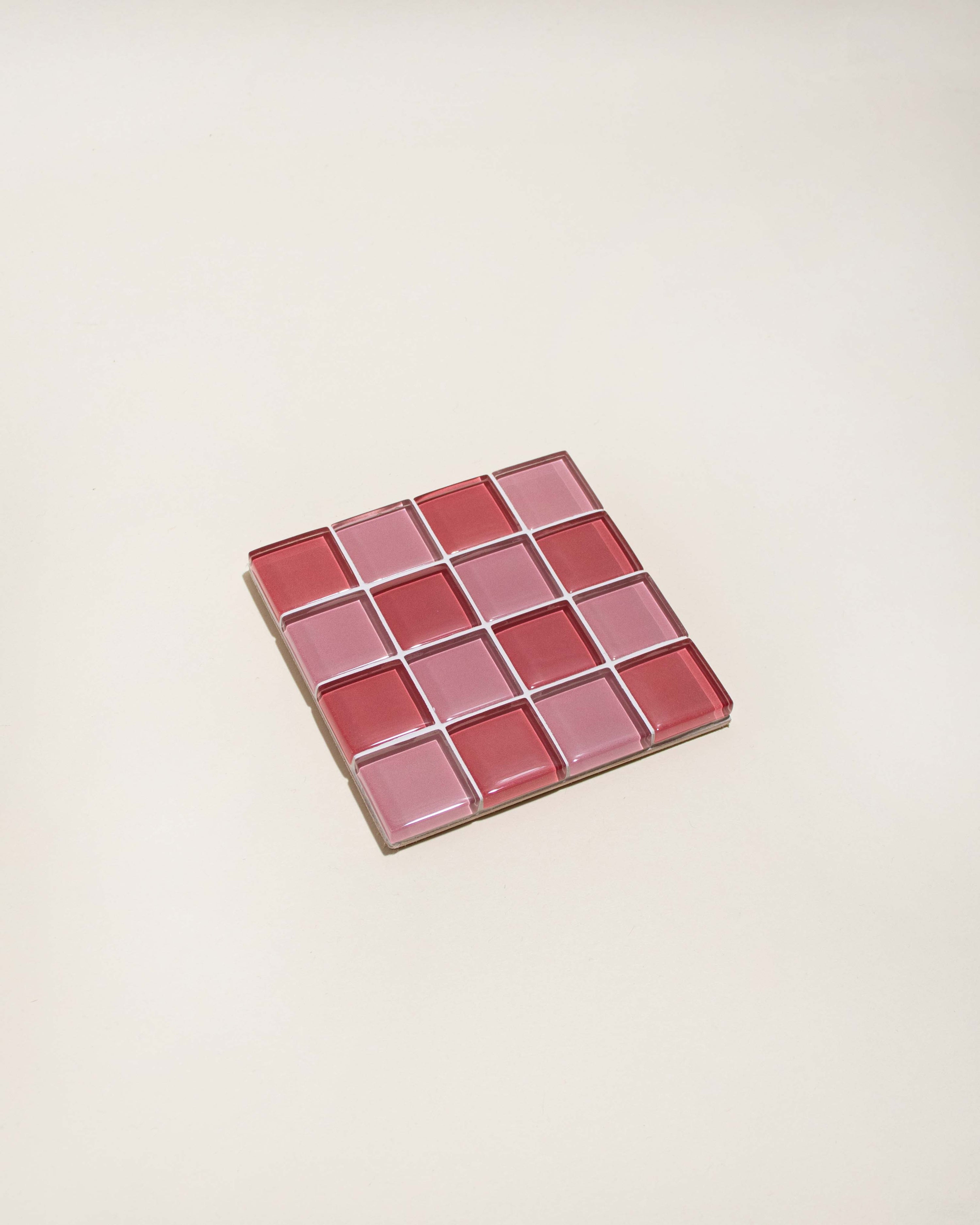 GLASS TILE COASTER - Cotton Candy