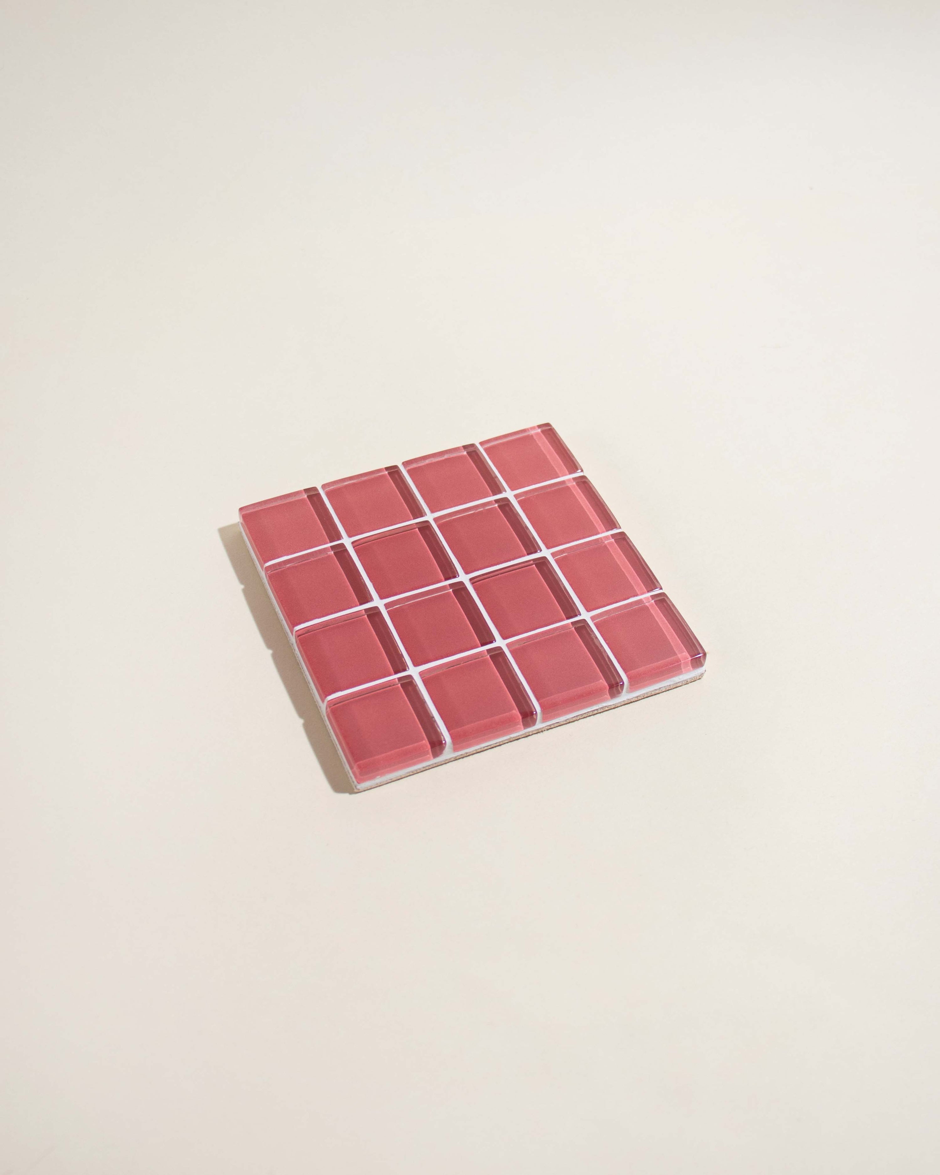GLASS TILE COASTER - It's Rose