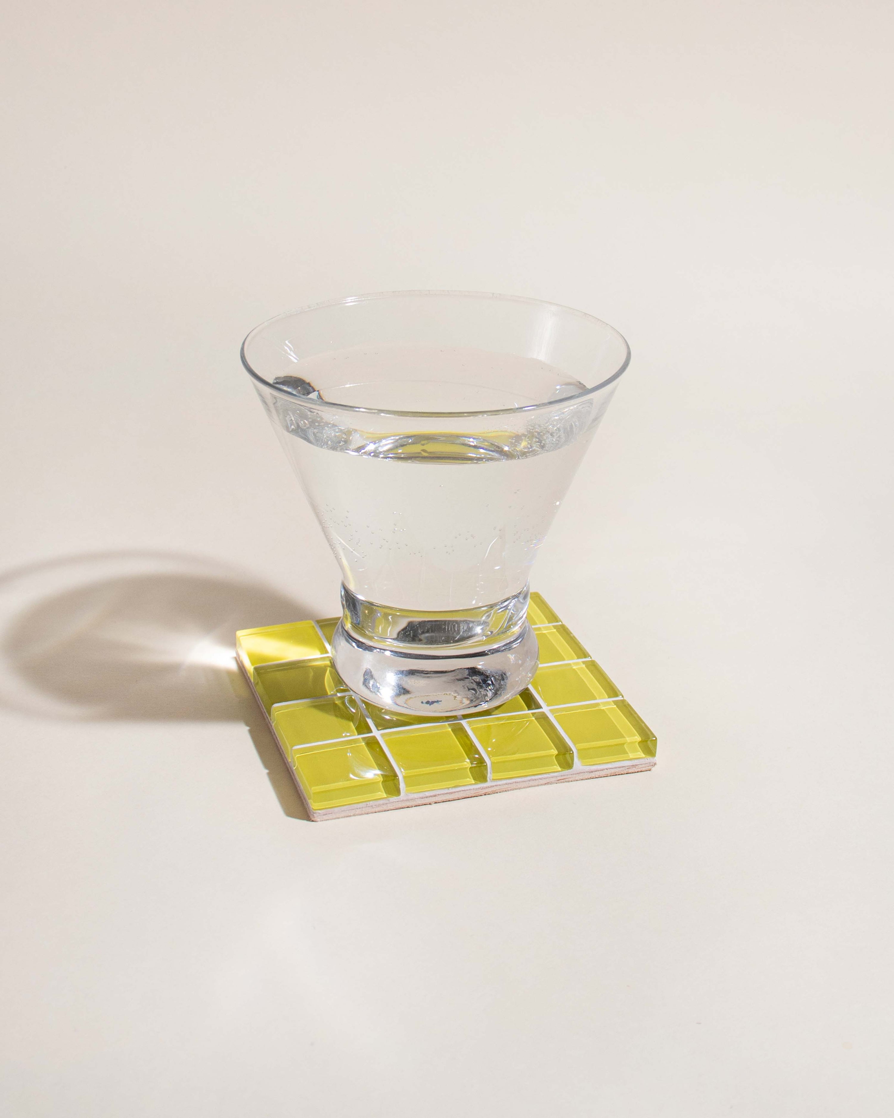 GLASS TILE COASTER - It's Dandelion
