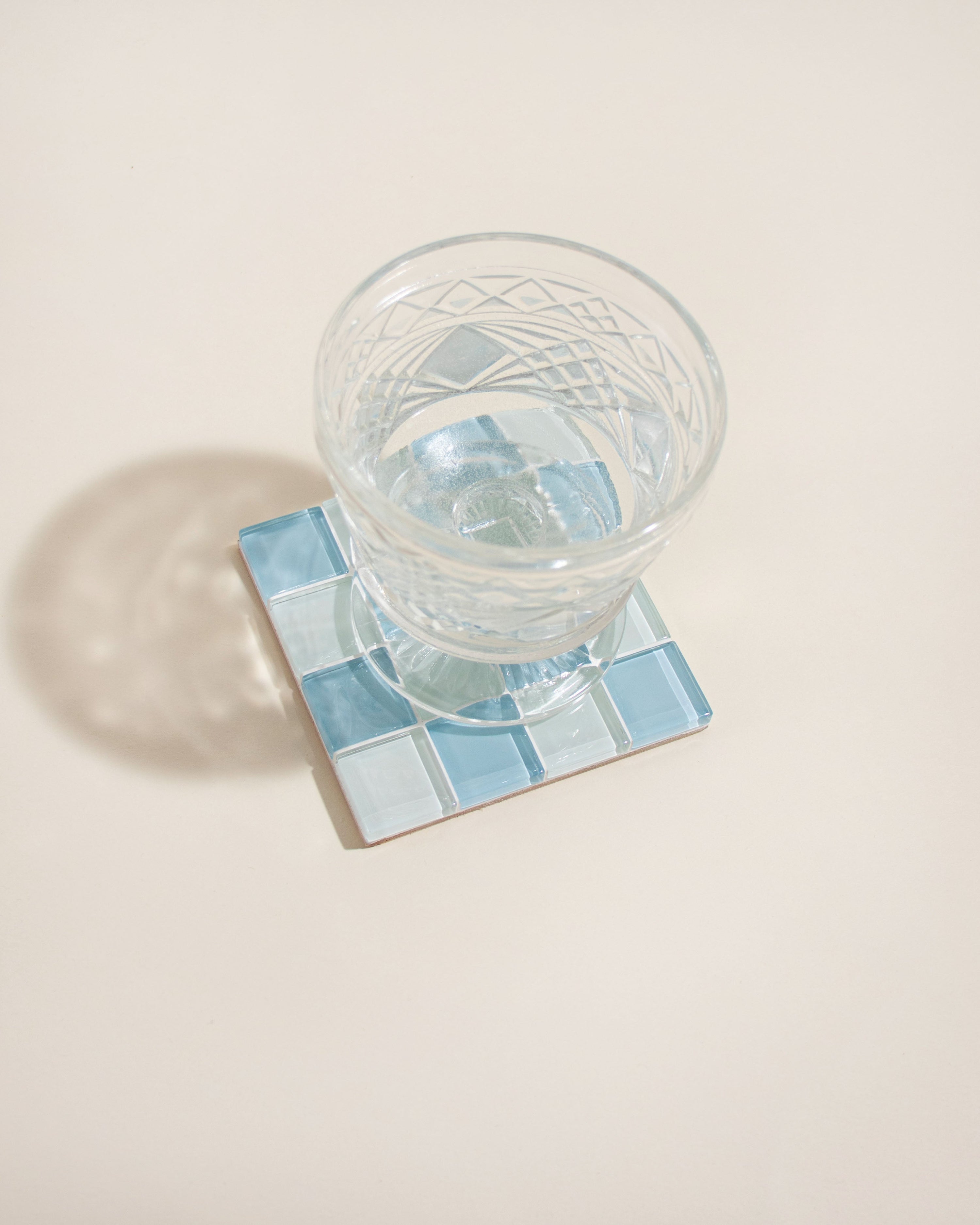 GLASS TILE COASTER - Coconut Crunch Milk Chocolate
