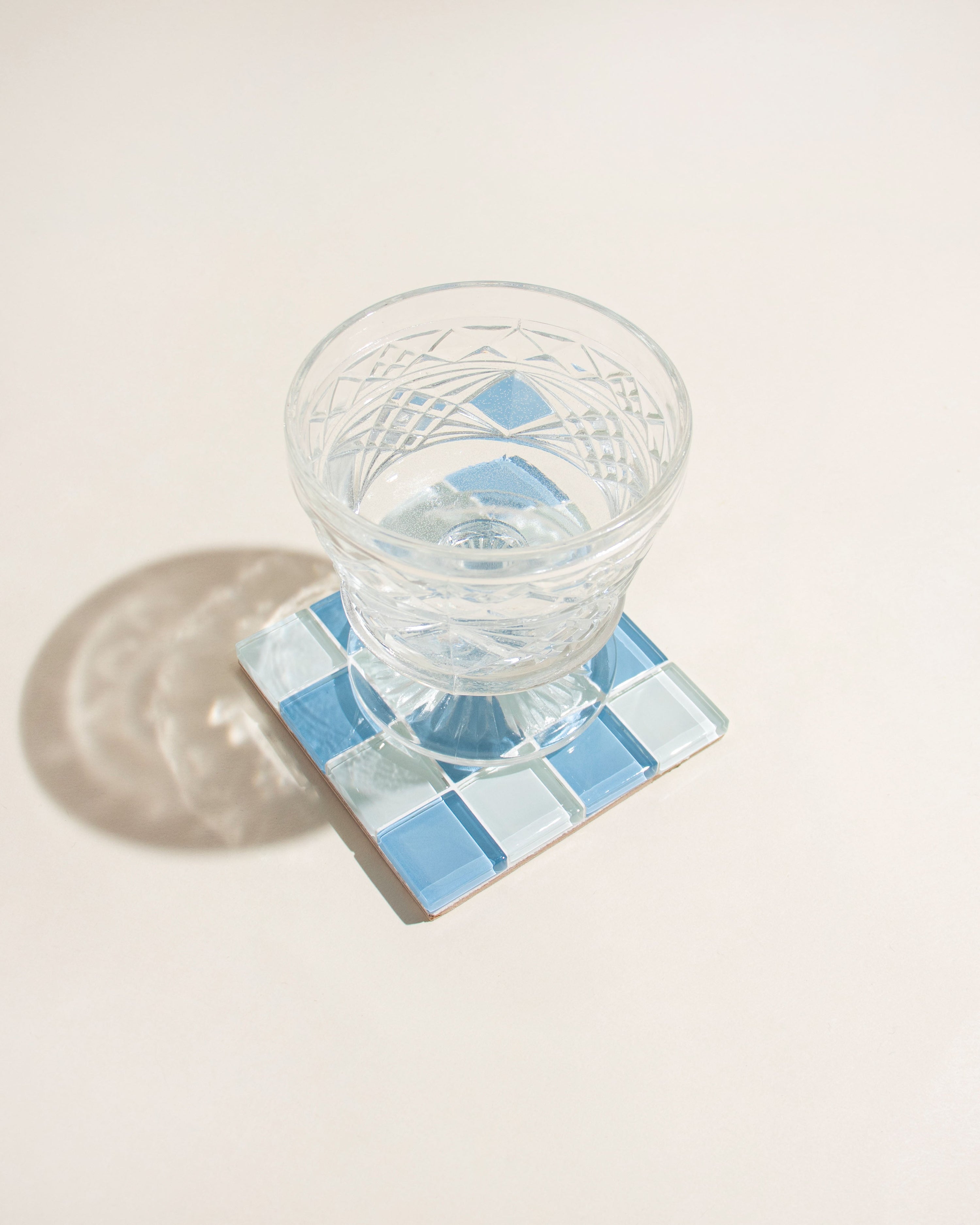 GLASS TILE COASTER - Elderberries Milk Chocolate