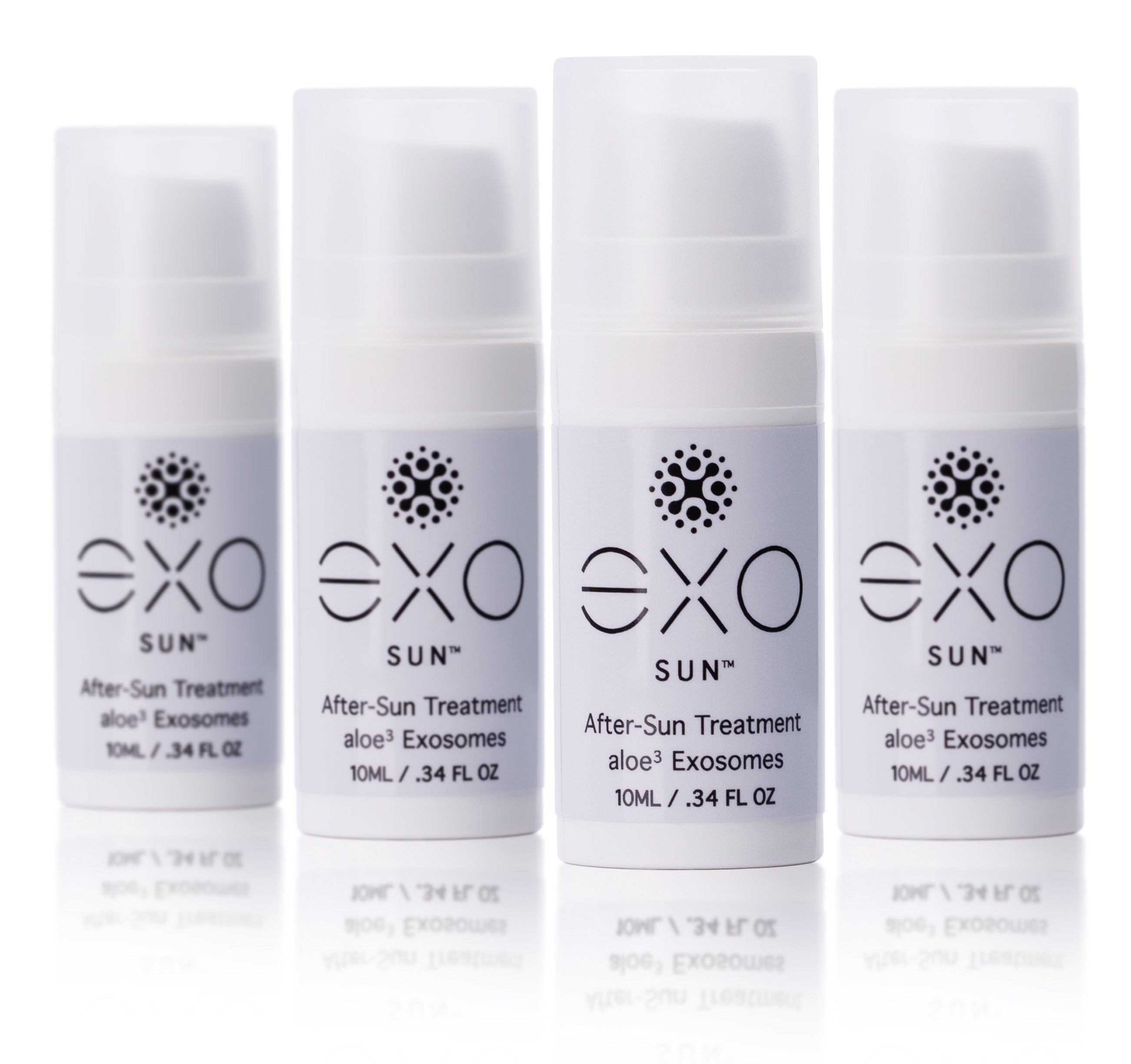 EXO SUN® - After-Sun Treatment - Travel Size, 4 bottles - 10ML / .34 fl oz  (x4)