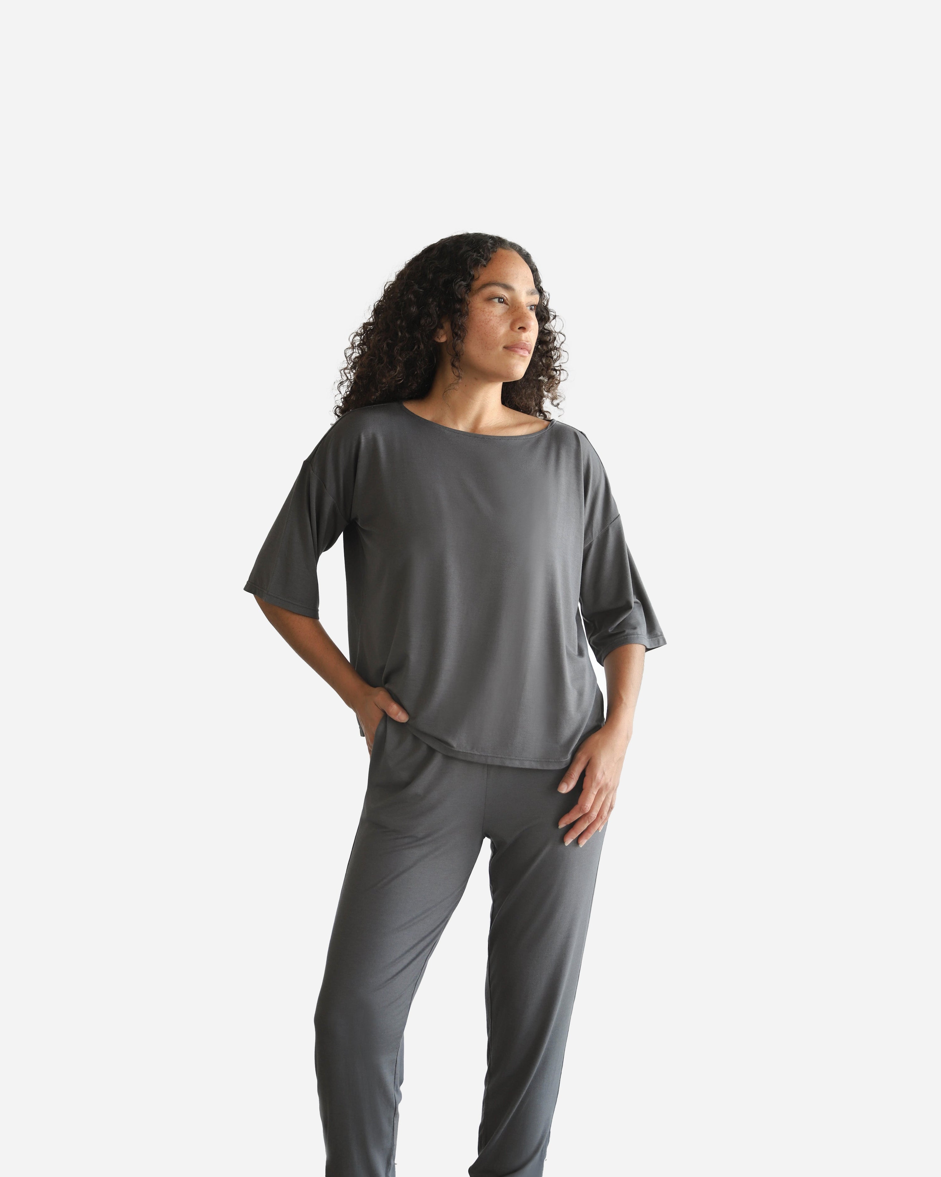 Naked Modal Boatneck Tee | Last Chance