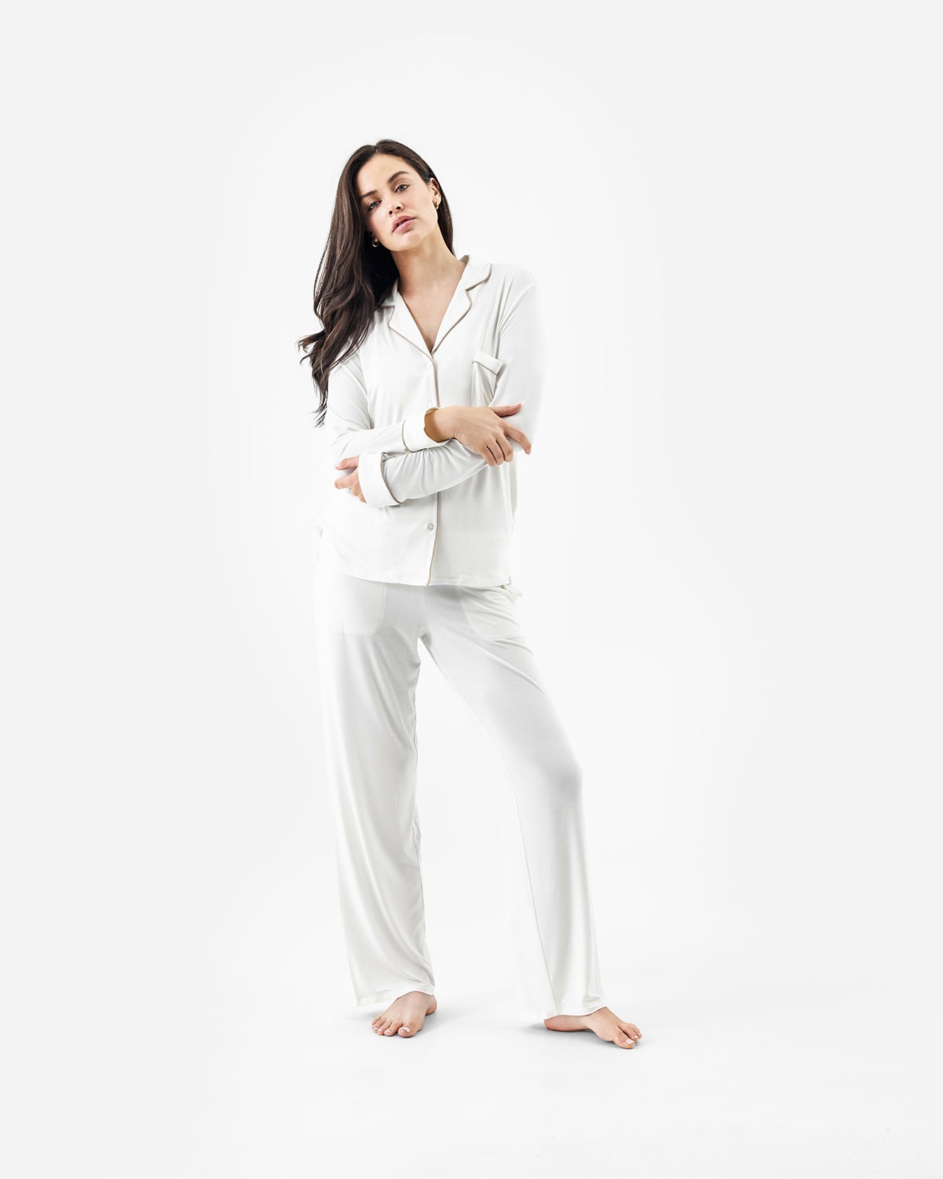 Naked Modal Long Pajama Set | Last Chance