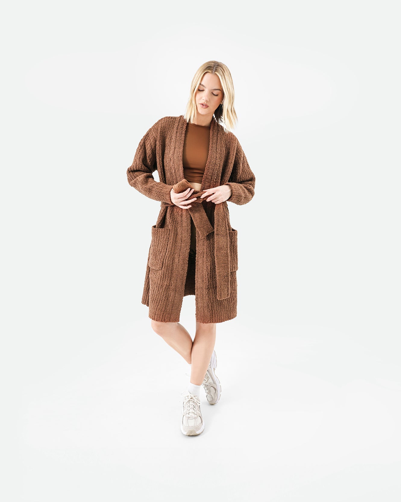 Snug Ribbed Cardigan Robe | Last Chance