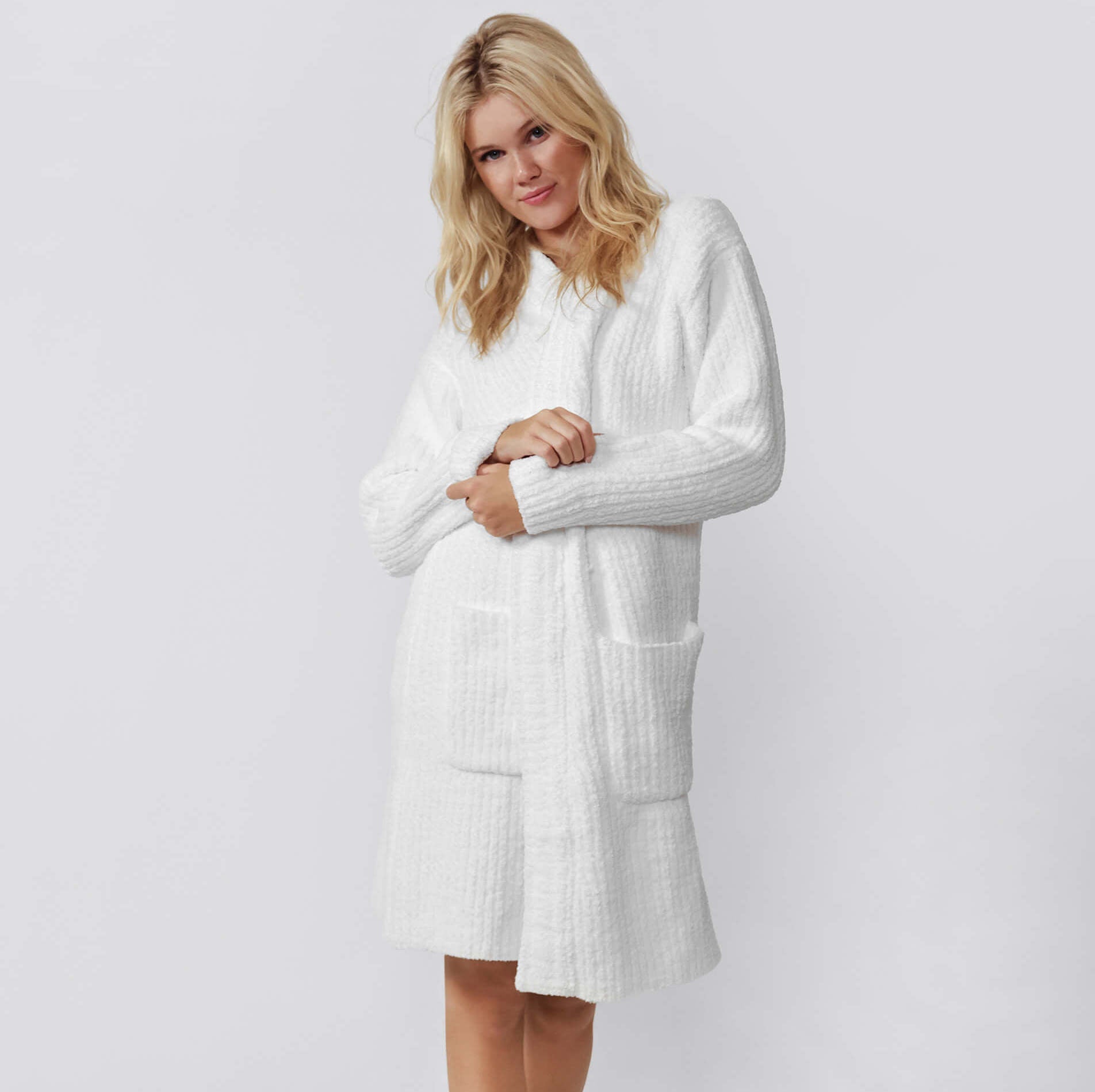 Snug Ribbed Cardigan Robe | Last Chance