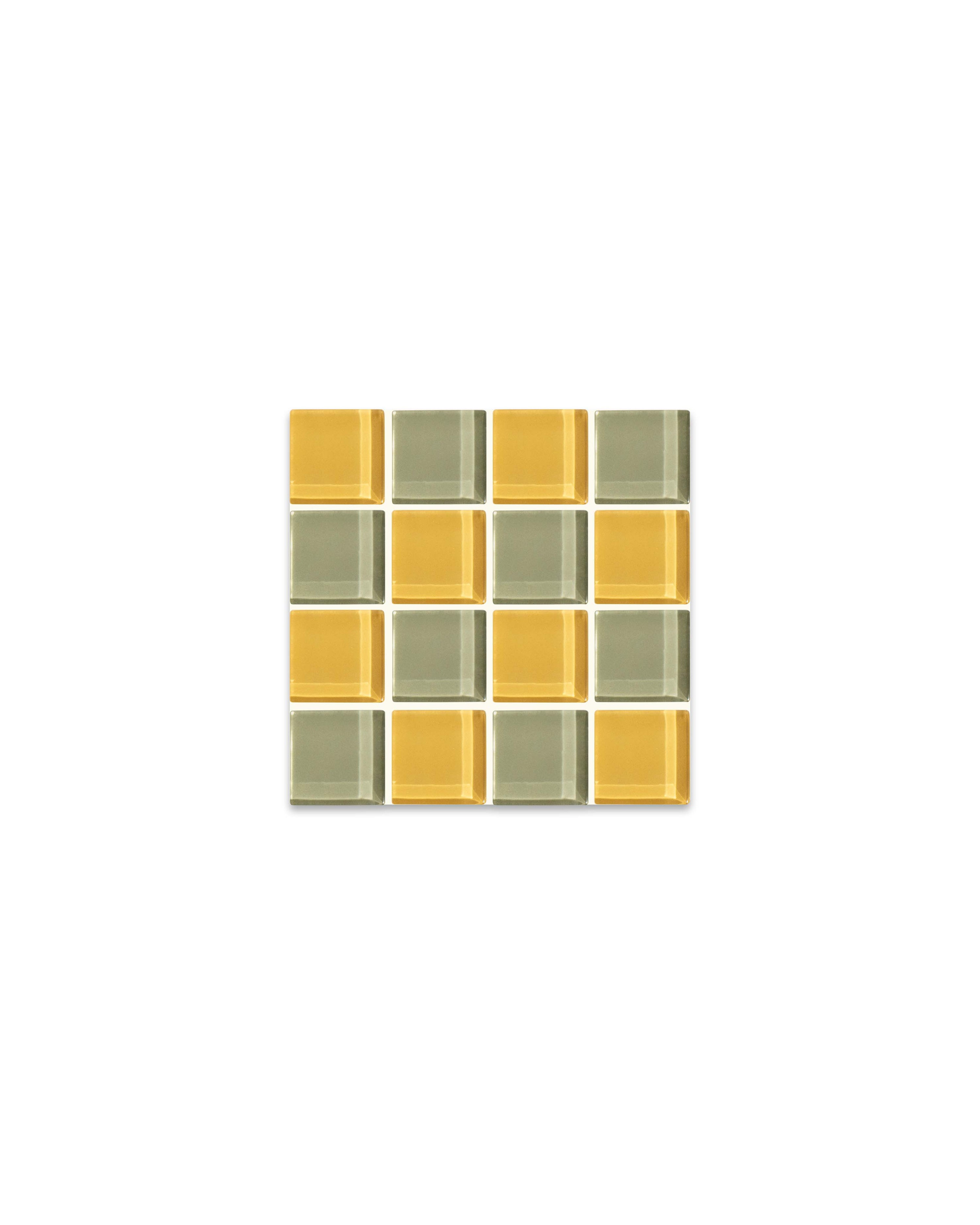 GLASS TILE COASTER - Sunflowers