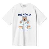 Swimming Bear Overfit Short Sleeve T-shirt