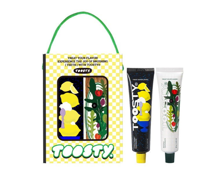 TOOSTY Korean Toothpaste Lemon + Arugula Set
