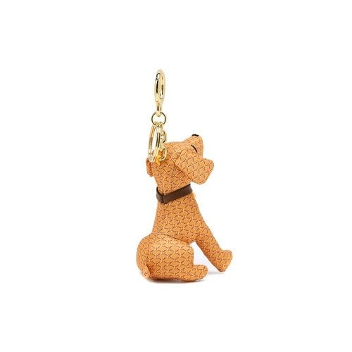 Yellow Logo Pattern Puppy Keyring HIHO4F107Y2